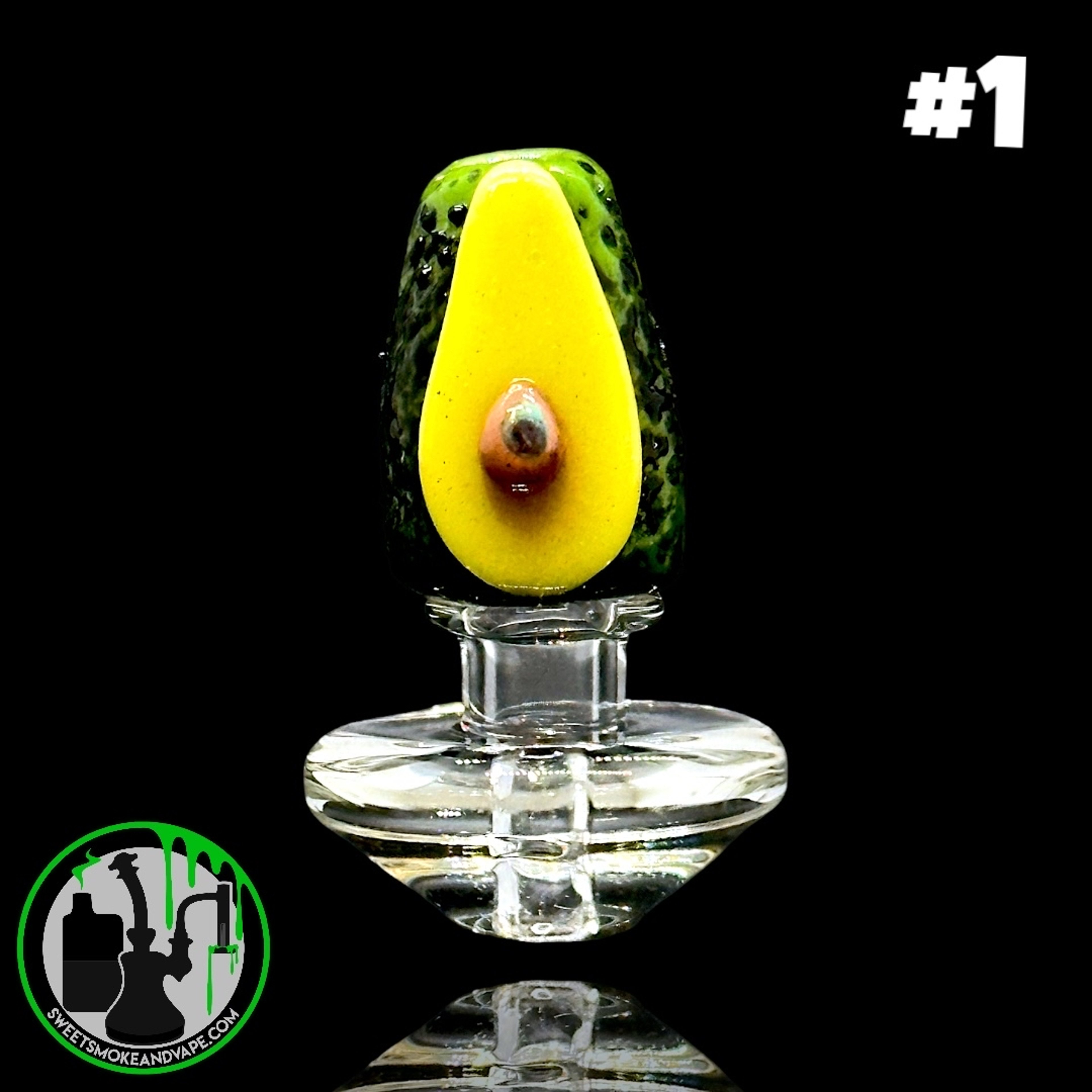 Preview pic of Empire Glassworks - Puffco Peak Carb Cap - Avocado #1