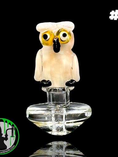Preview pic of Empire Glassworks - Puffco Peak Carb Cap - Owl #3