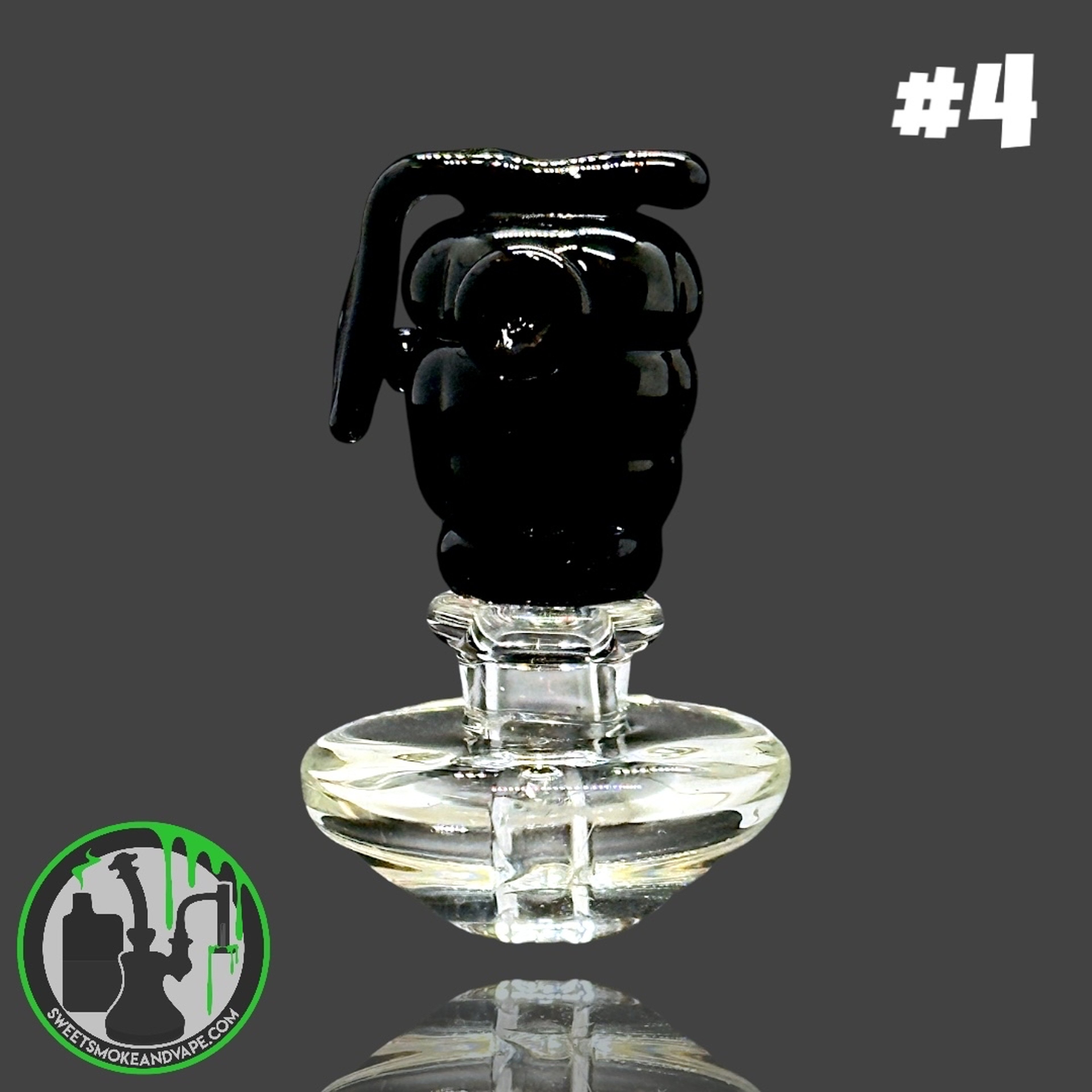 Preview pic of Empire Glassworks - Puffco Peak Carb Cap - Grenade #4