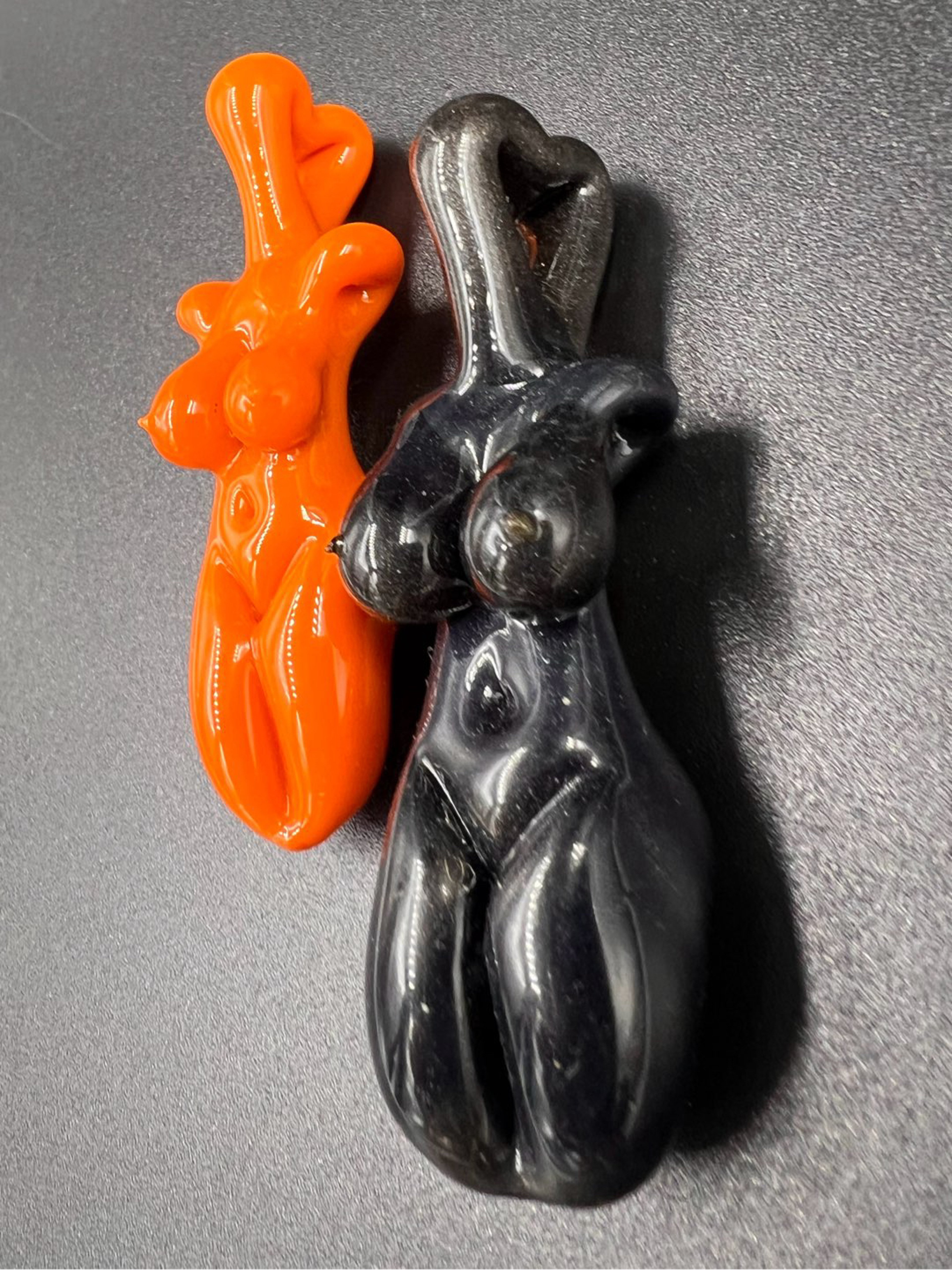 Preview pic of Halloween Pair of Lady Pendants
