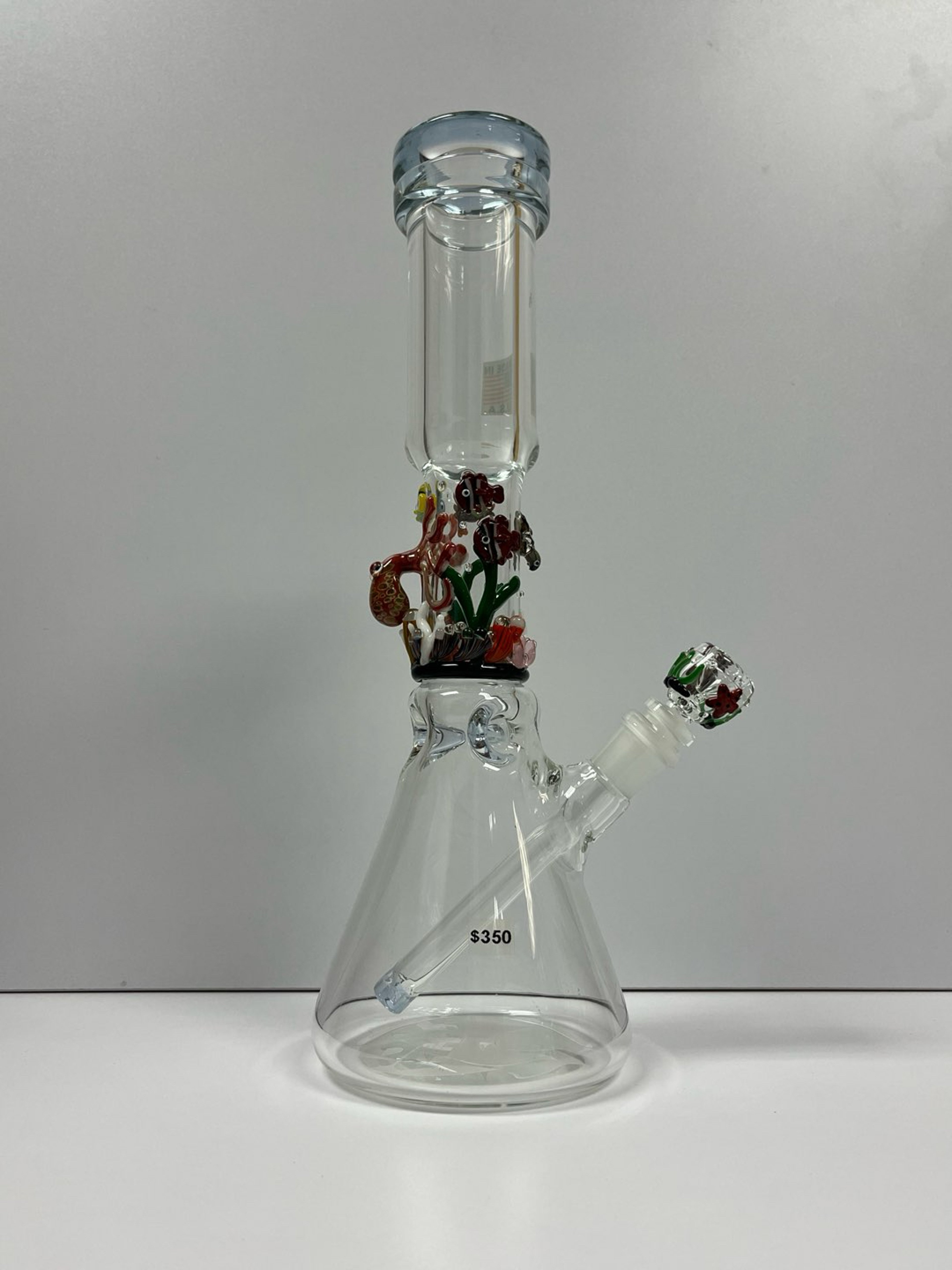 Preview pic of Empire Glassworks ocean sea beaker tube lots of detail