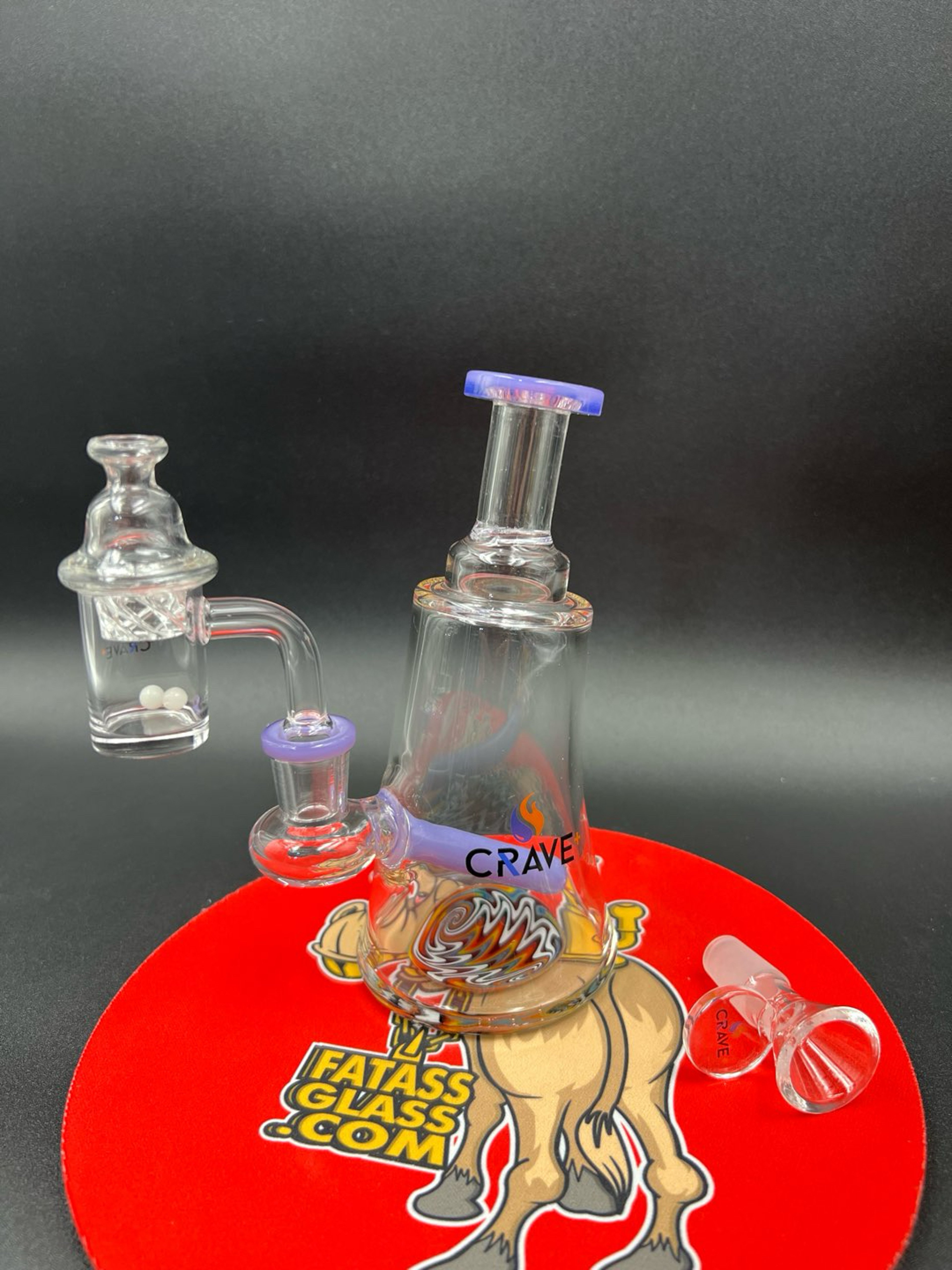 Preview pic of Crave Glass WigWag Gift Zet w Quartz Banger