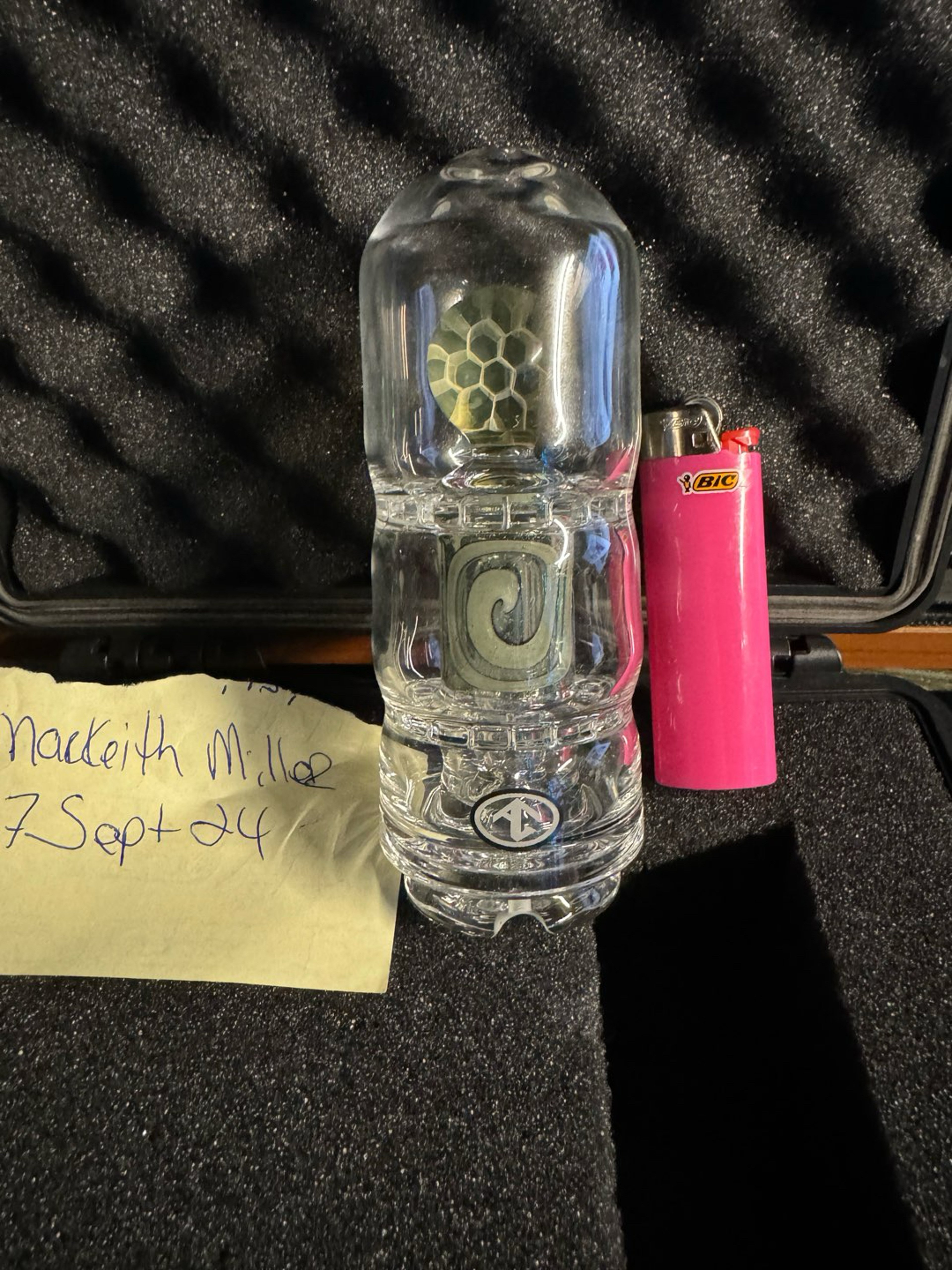 Preview pic of Galloway Glass - Worked Double Ratchet w/ Marble