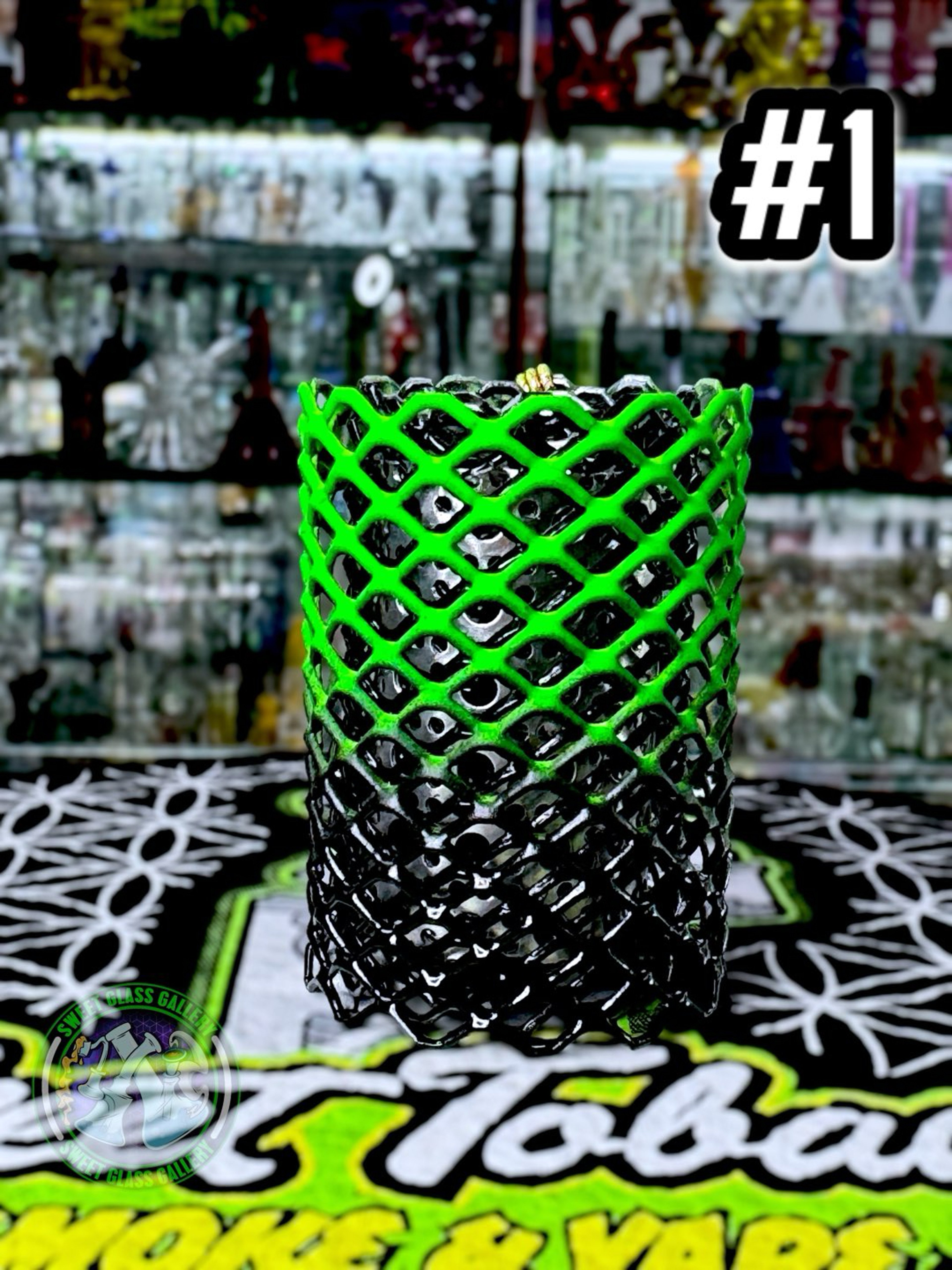 Preview pic of Mamba Guardz - Heat Cage #1 - Blazer GT8000 Guard (Black & Green)