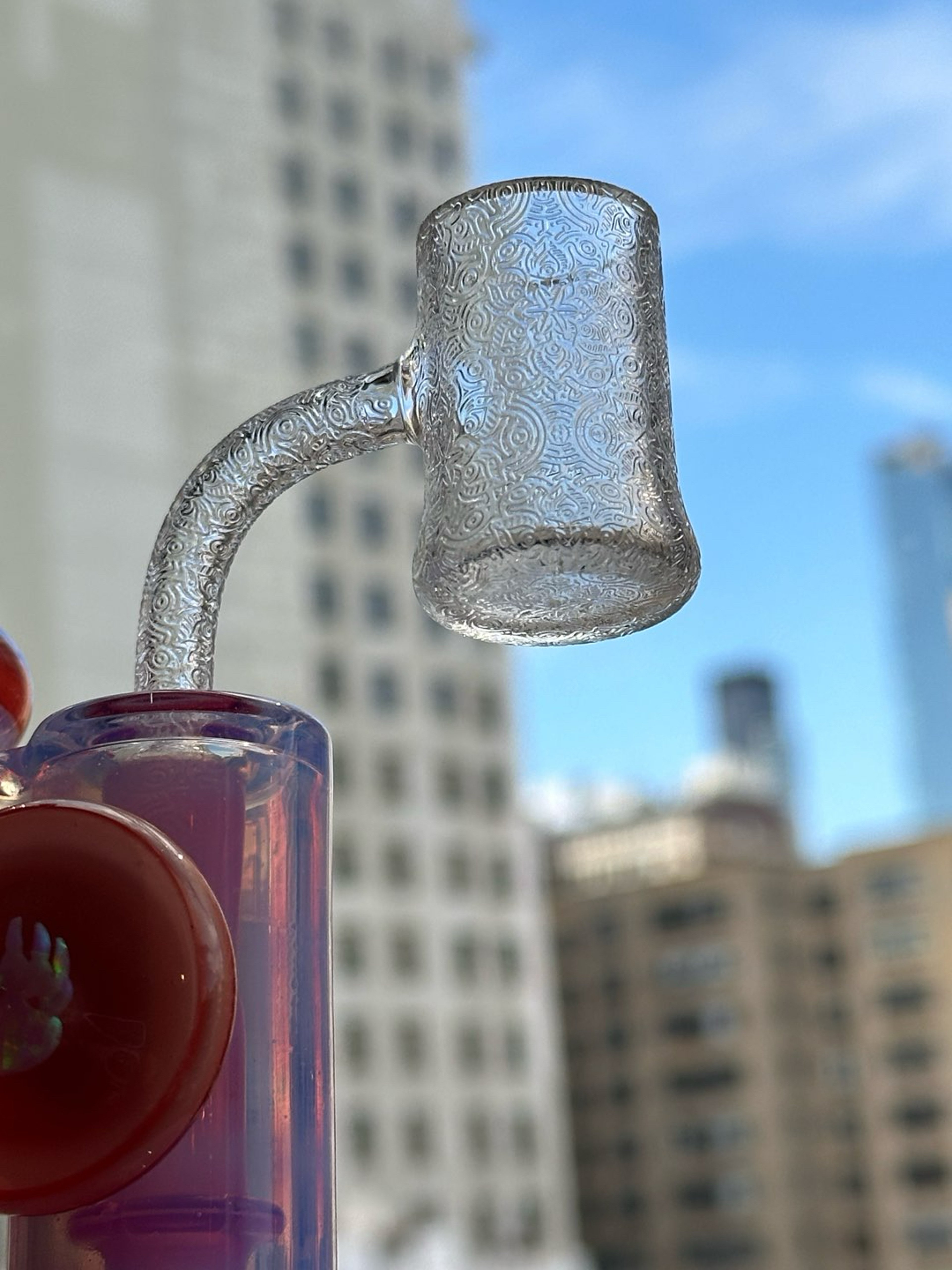 Preview pic of Evan Shore XL Flat Top Quartz Banger - Trichocereus
