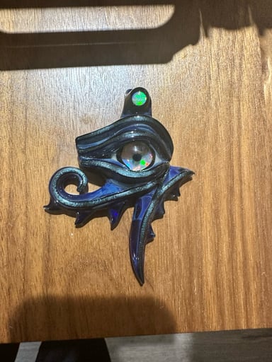 Preview pic of Mako Eye of Ra Pendant w/ Opal Eye and Bail
