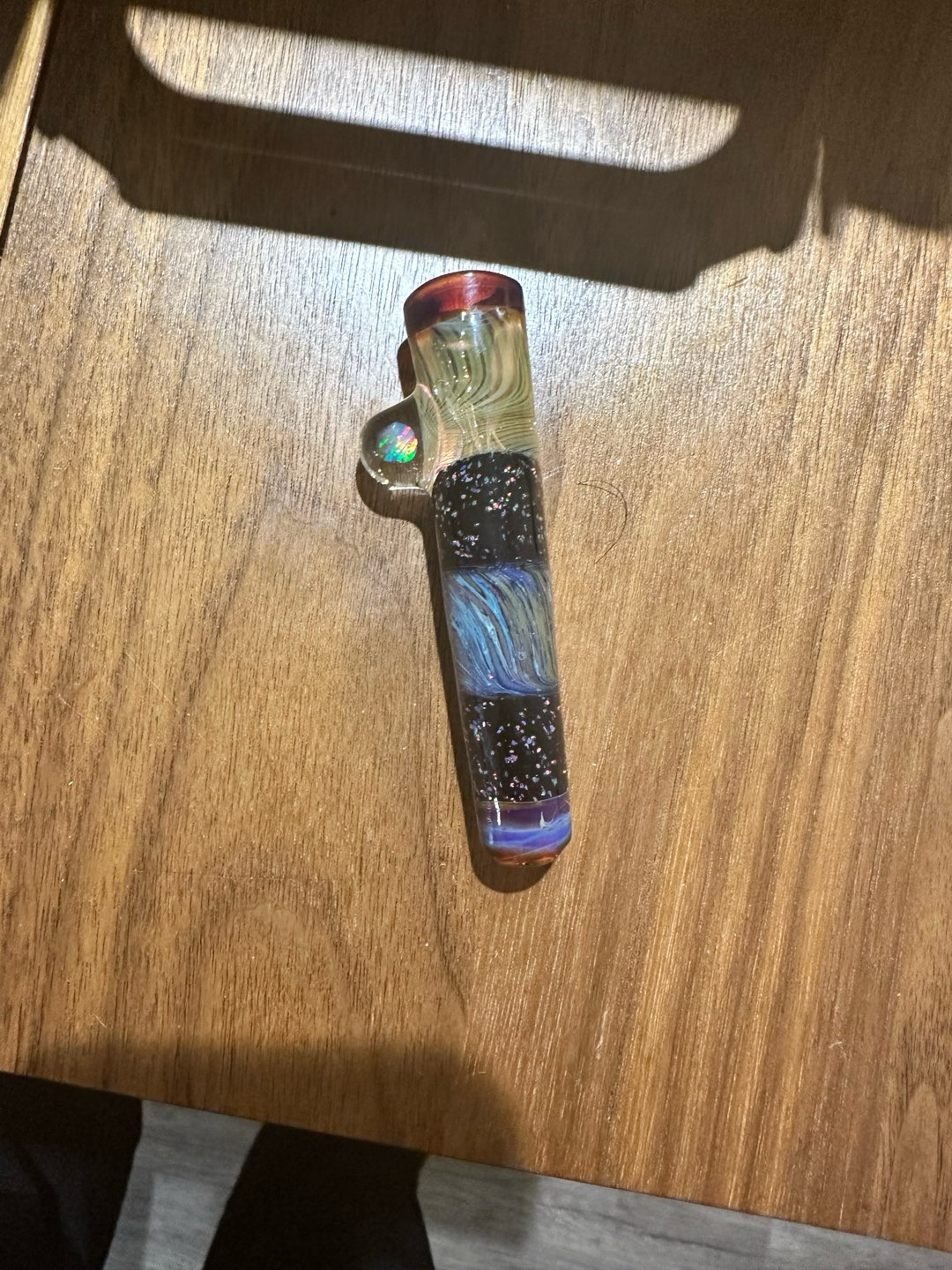 Preview pic of DZ Glass Crushed Opal and Fume Chillum