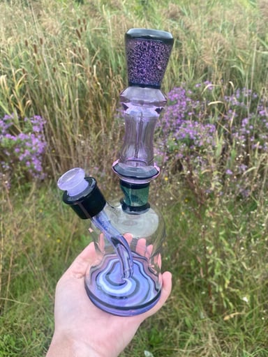 Preview pic of Sheep Glass 9.5" Lavender Dreams Dab Rig