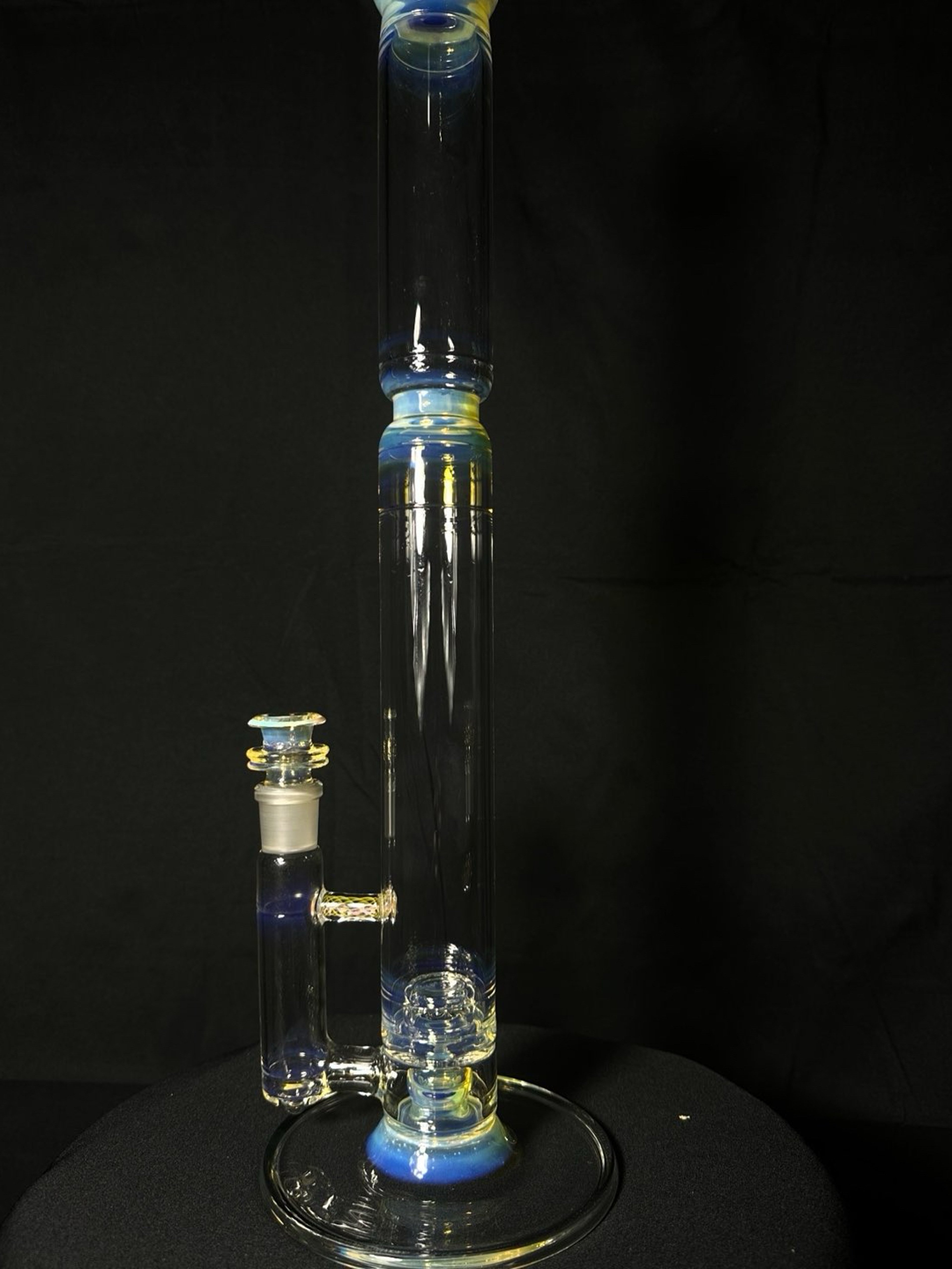 Preview pic of Jesse Who 44mm Fumed Gridcap Tube w/ Breakwater Function - Single Bore w/ Sculpted Mid Section