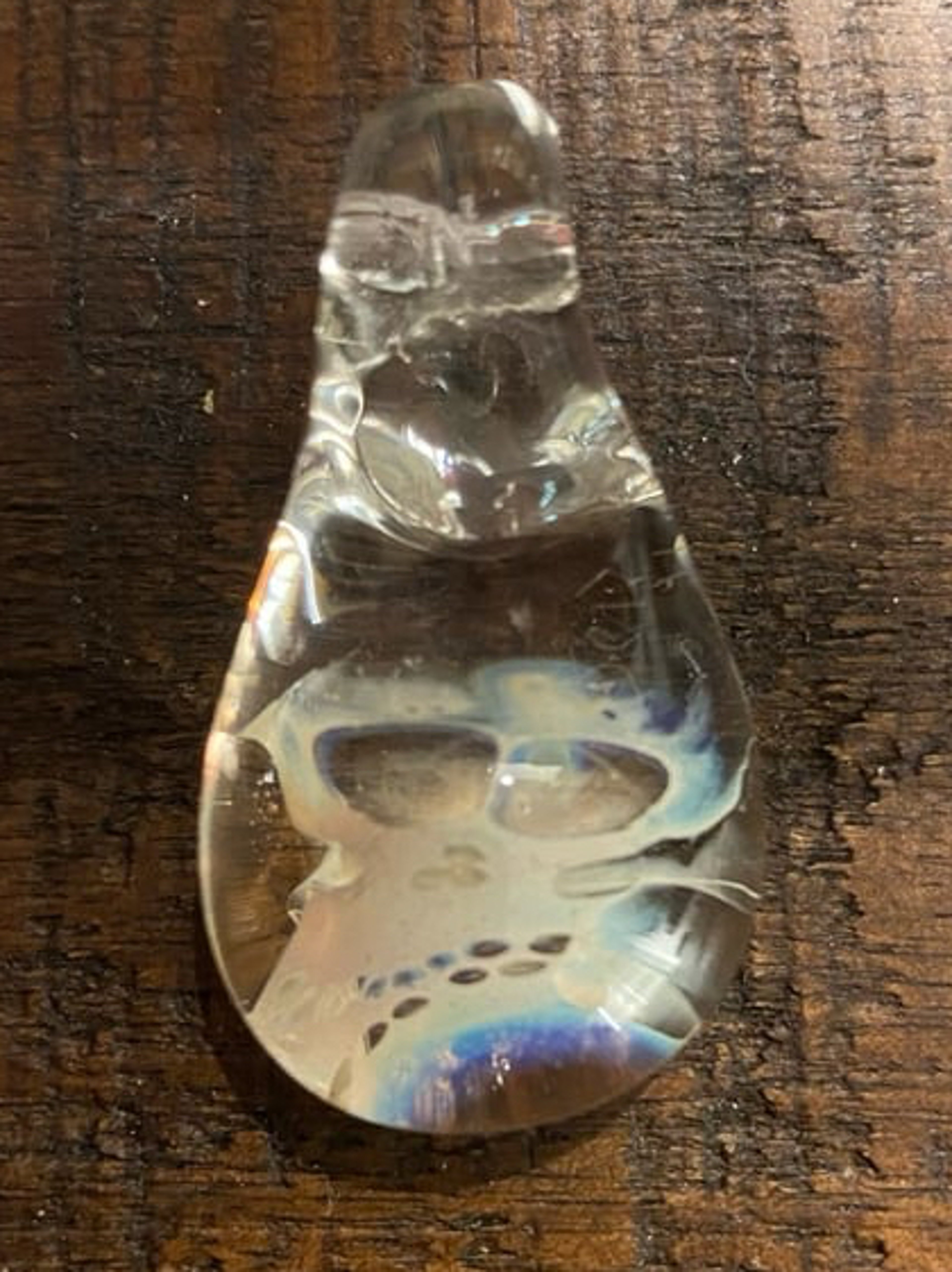 Bob Snodgrass Fumed Skull Pendant image 0