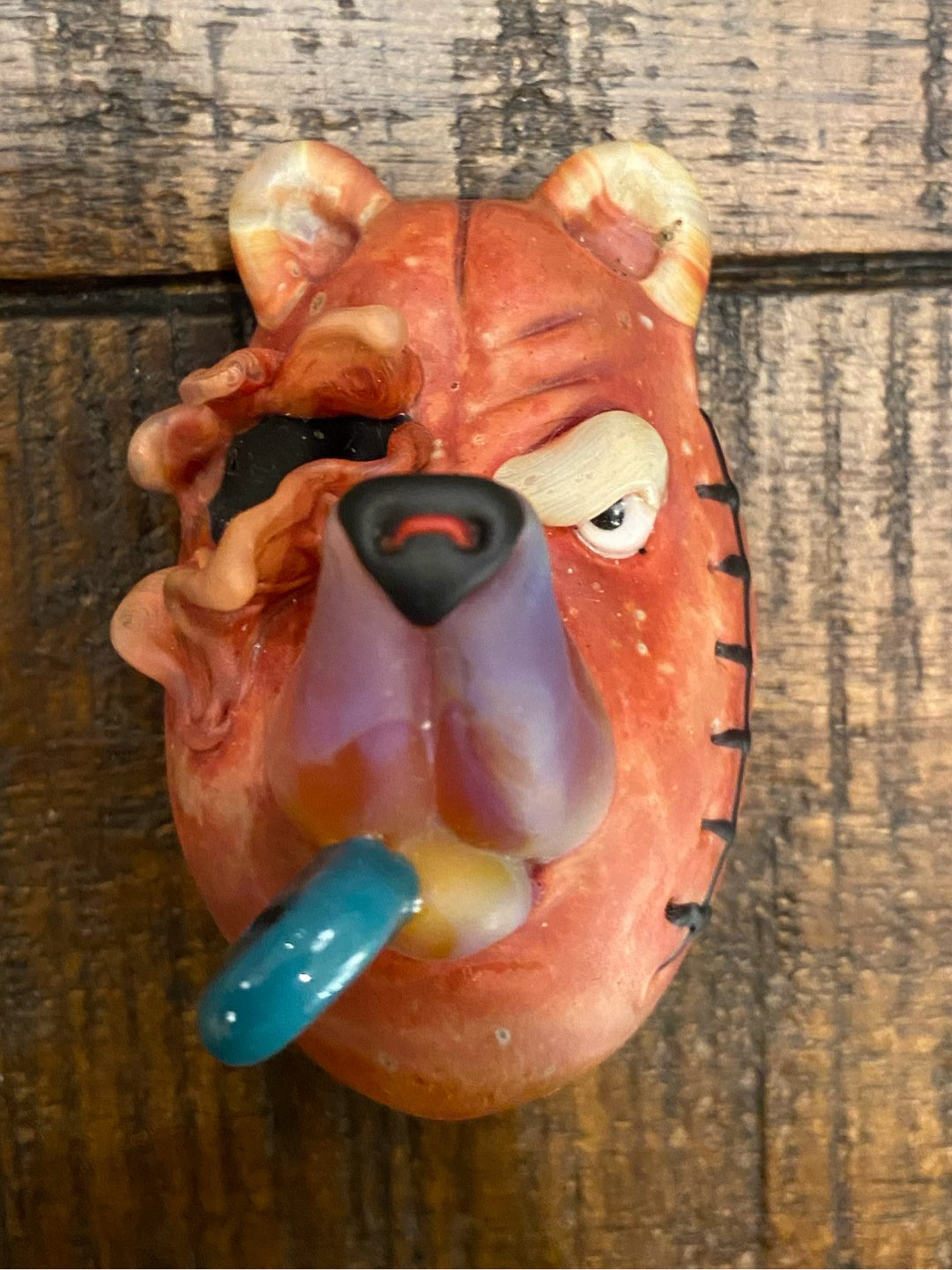 Preview pic of Peter Muller x Coyle Tworn Bear Head Pendant