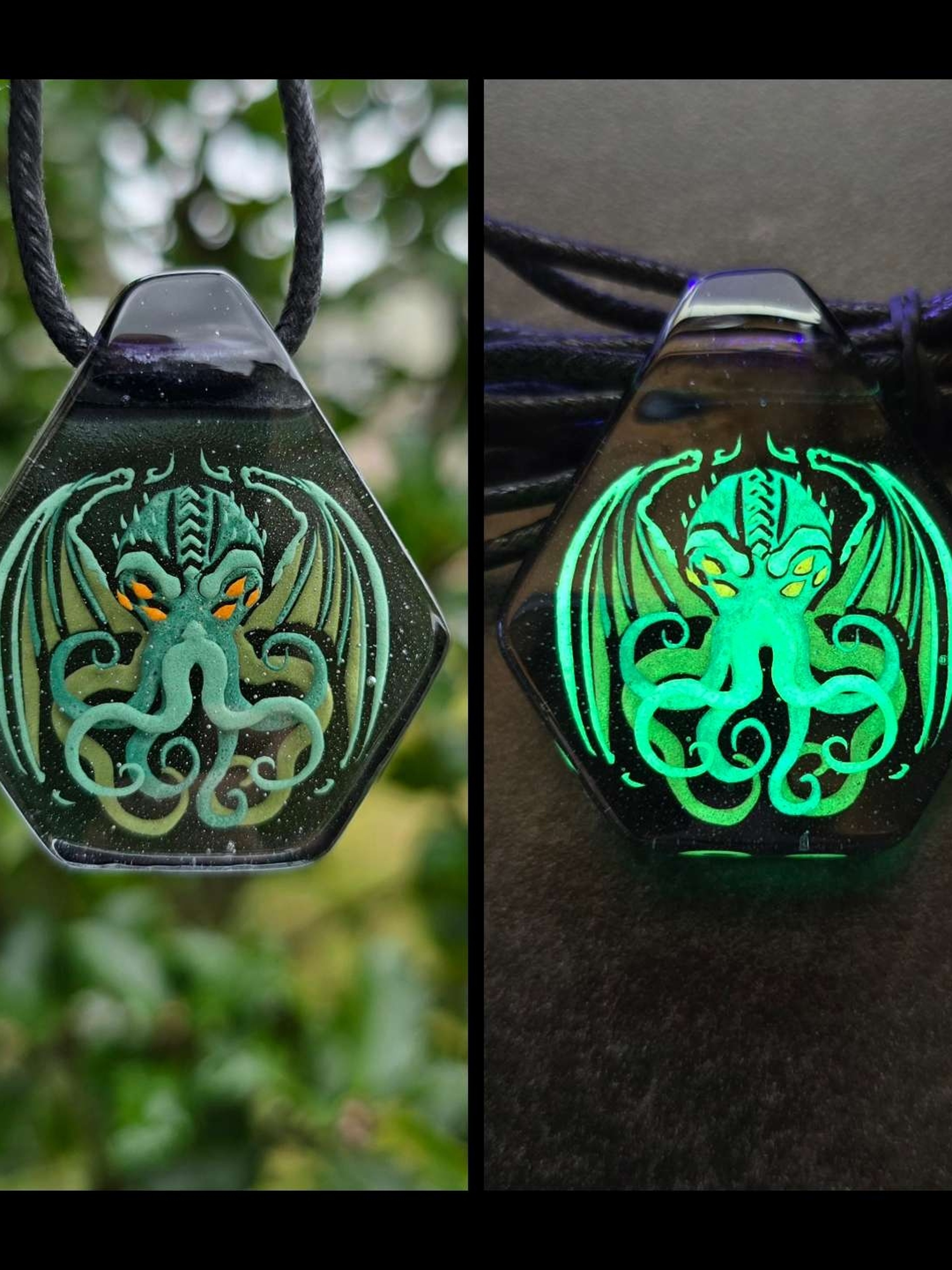 Cthulhu Layered Glow Pendant image 0