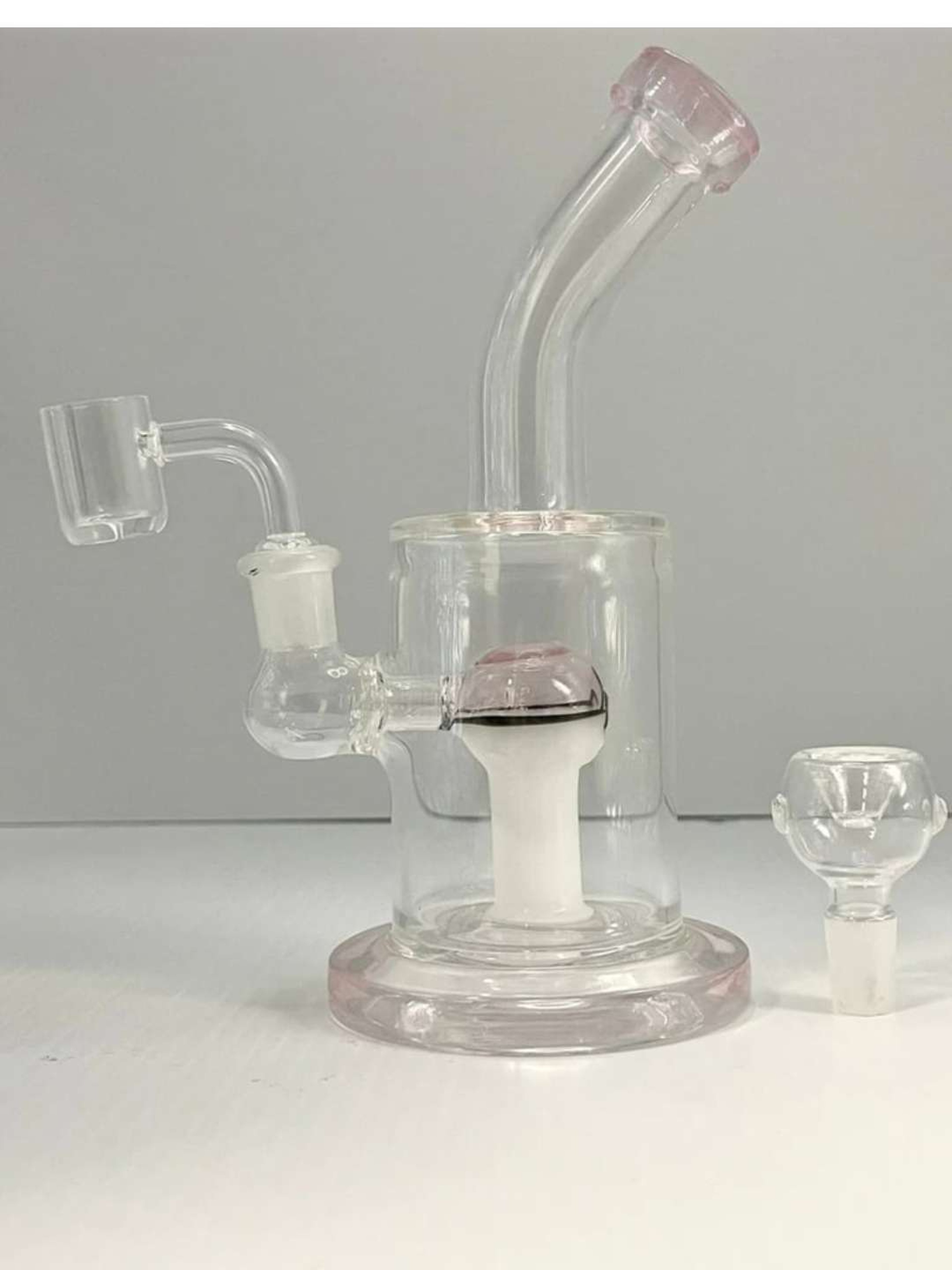 White and Pink 🩷 Transparent Rig in sale Price image 0