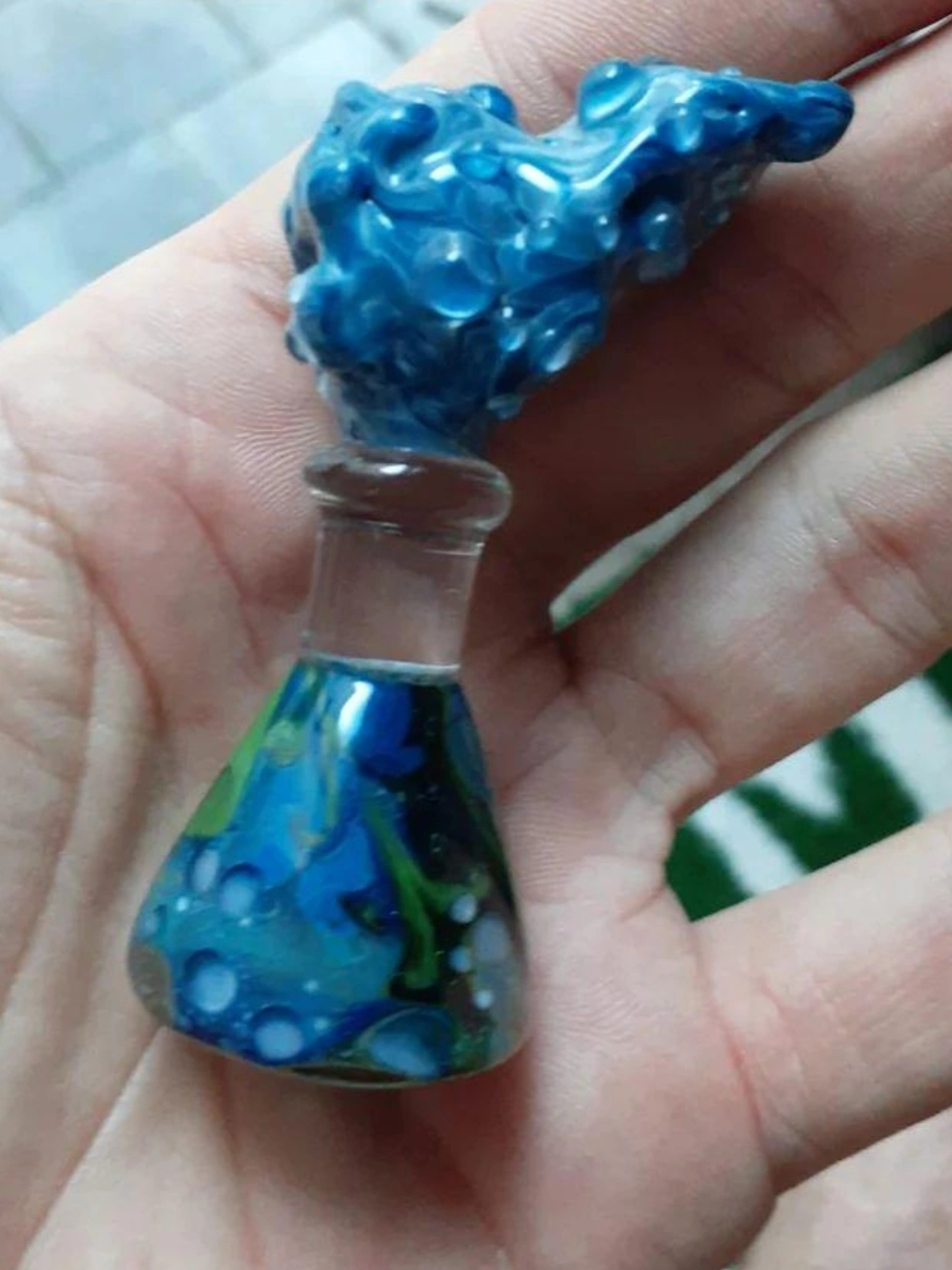 Preview pic of Josh Ford glass flask pendant