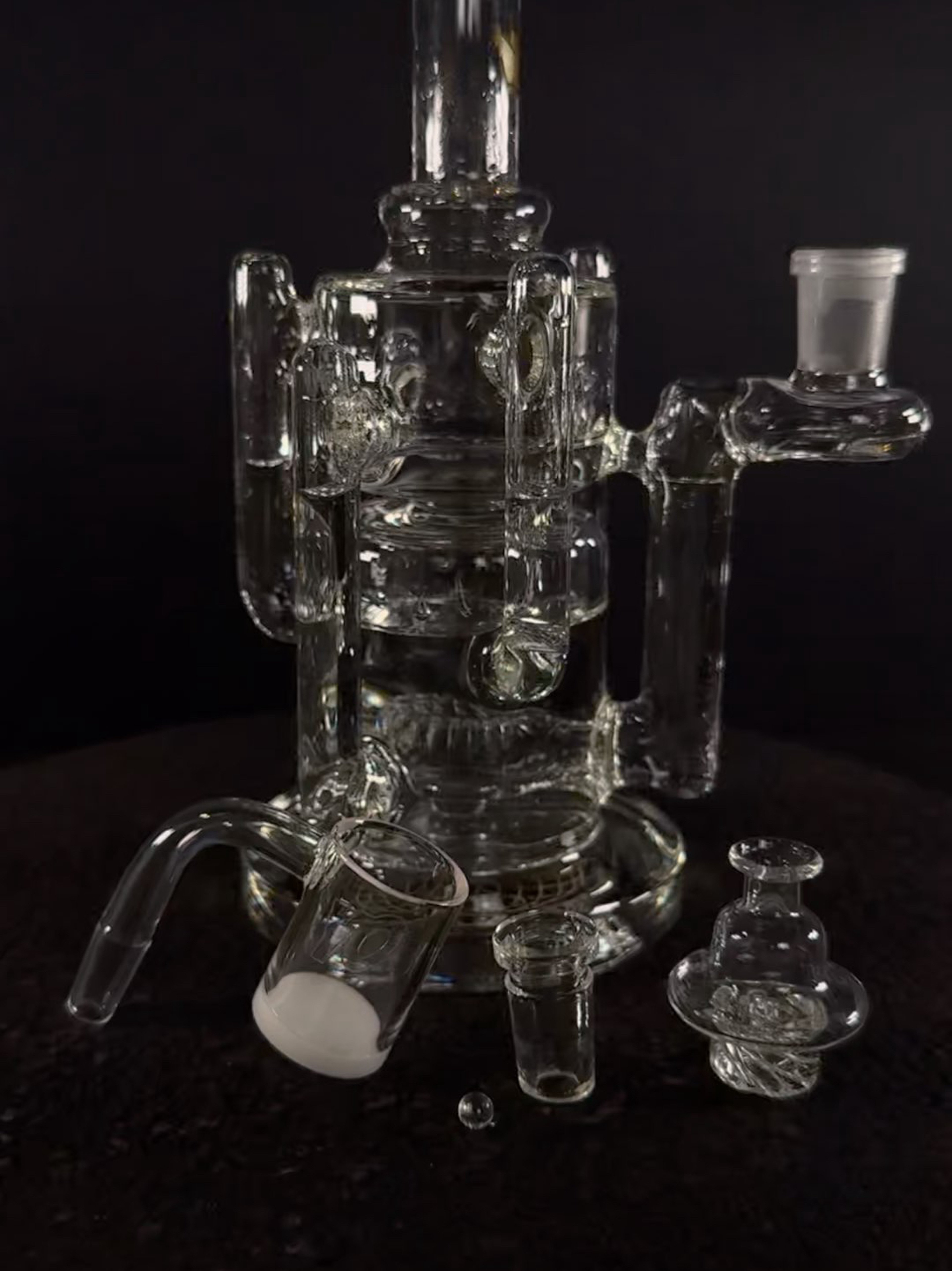 Krave Glass 5 Armed Recycler image 0