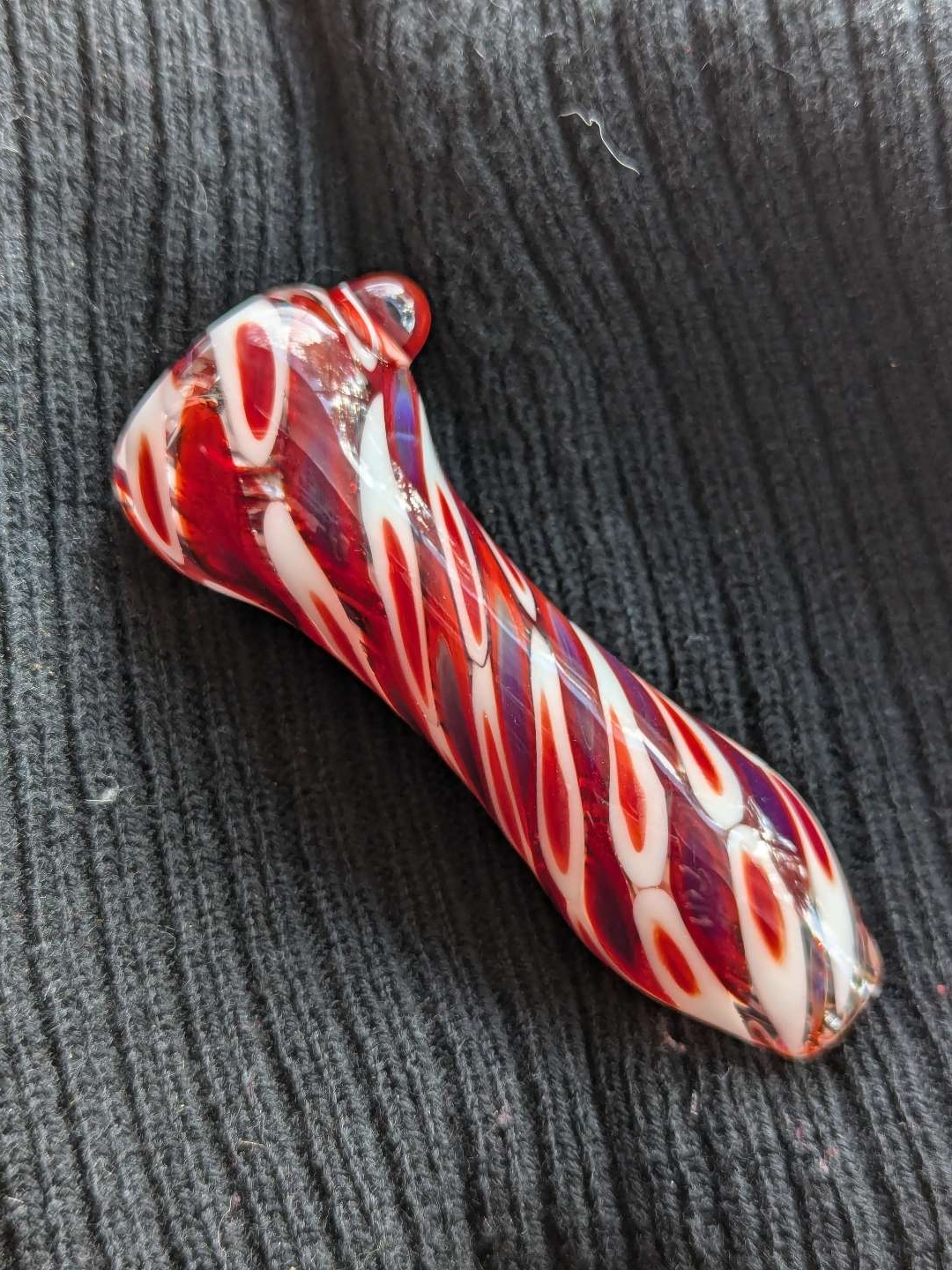 Red and White Chillum image 0