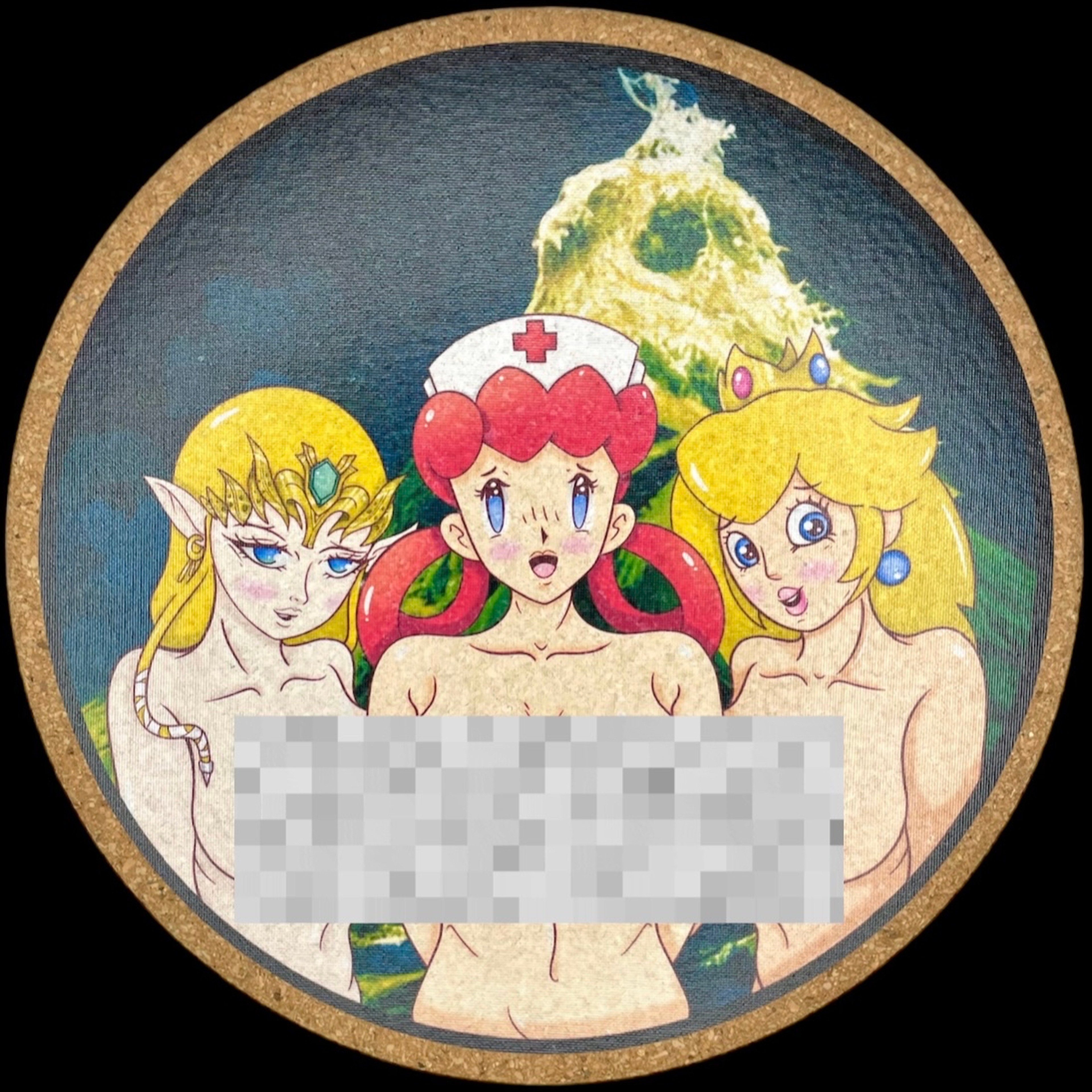 Preview pic of Custom Green Volcano Mattitude Mats Round