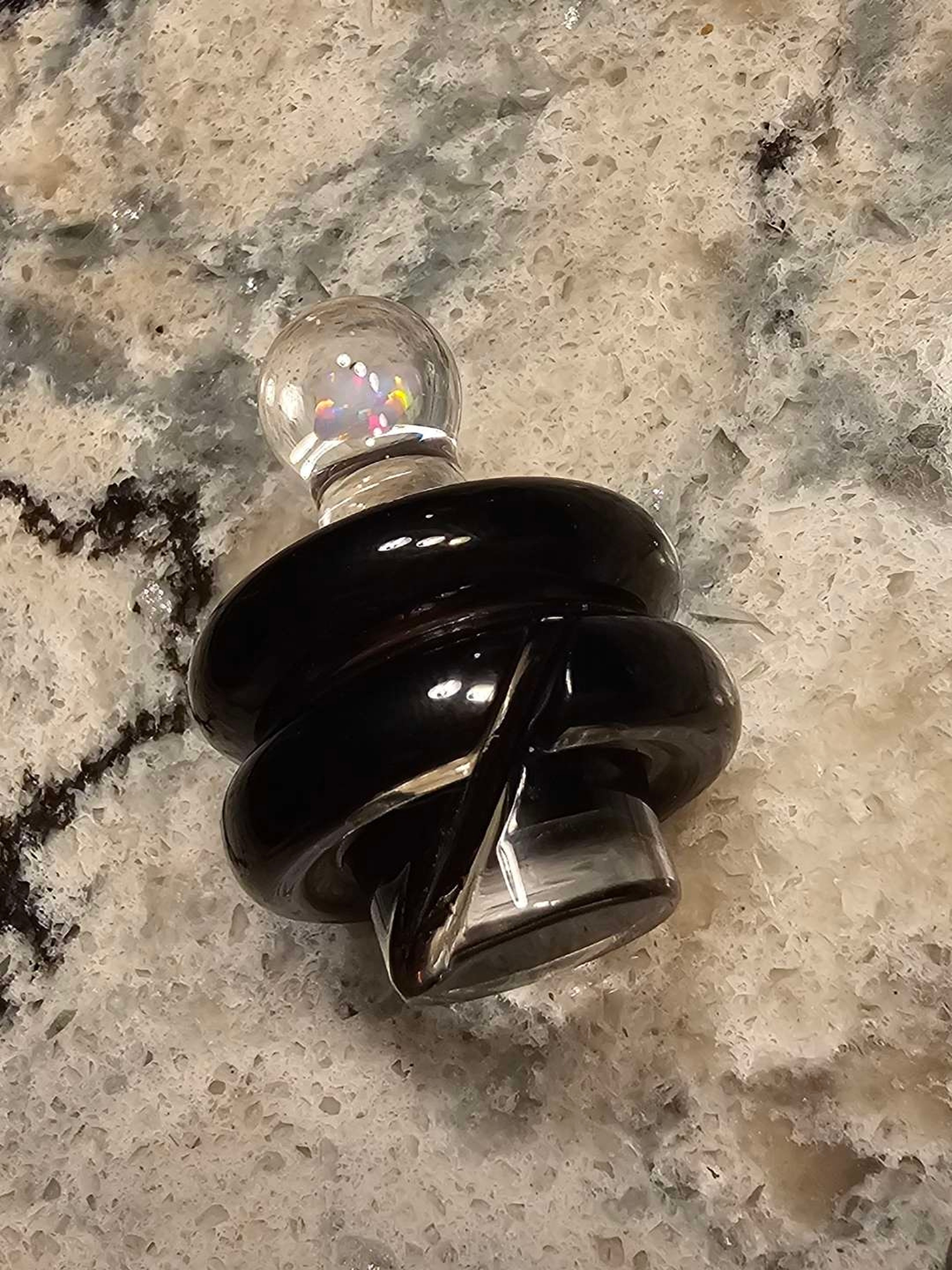Preview pic of OTP Black Jack Encased Opal Rockulus Cap for Puffco Peak Pro