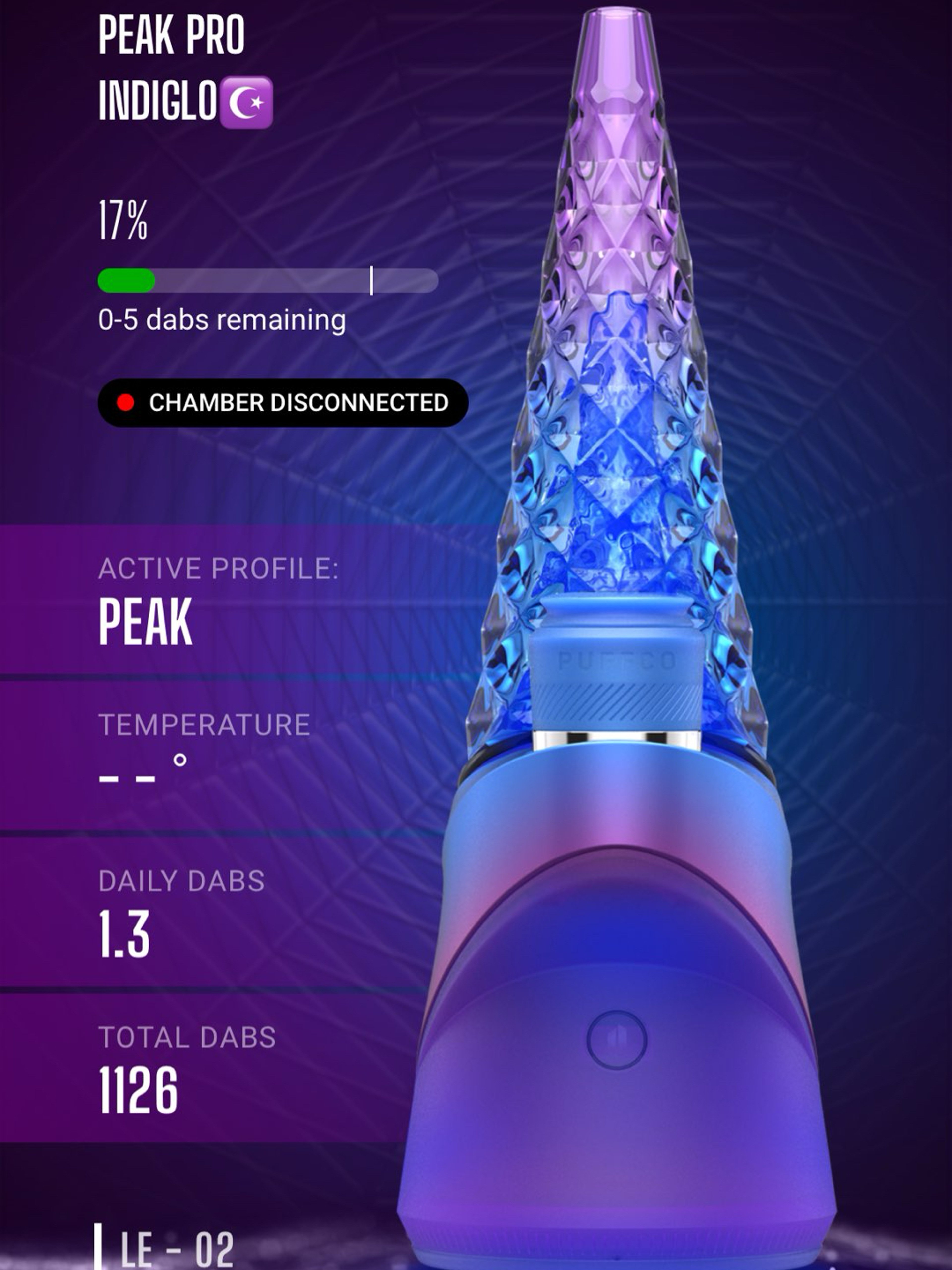 Preview pic of Puffco peak pro limited edition Indiglow (OBO)