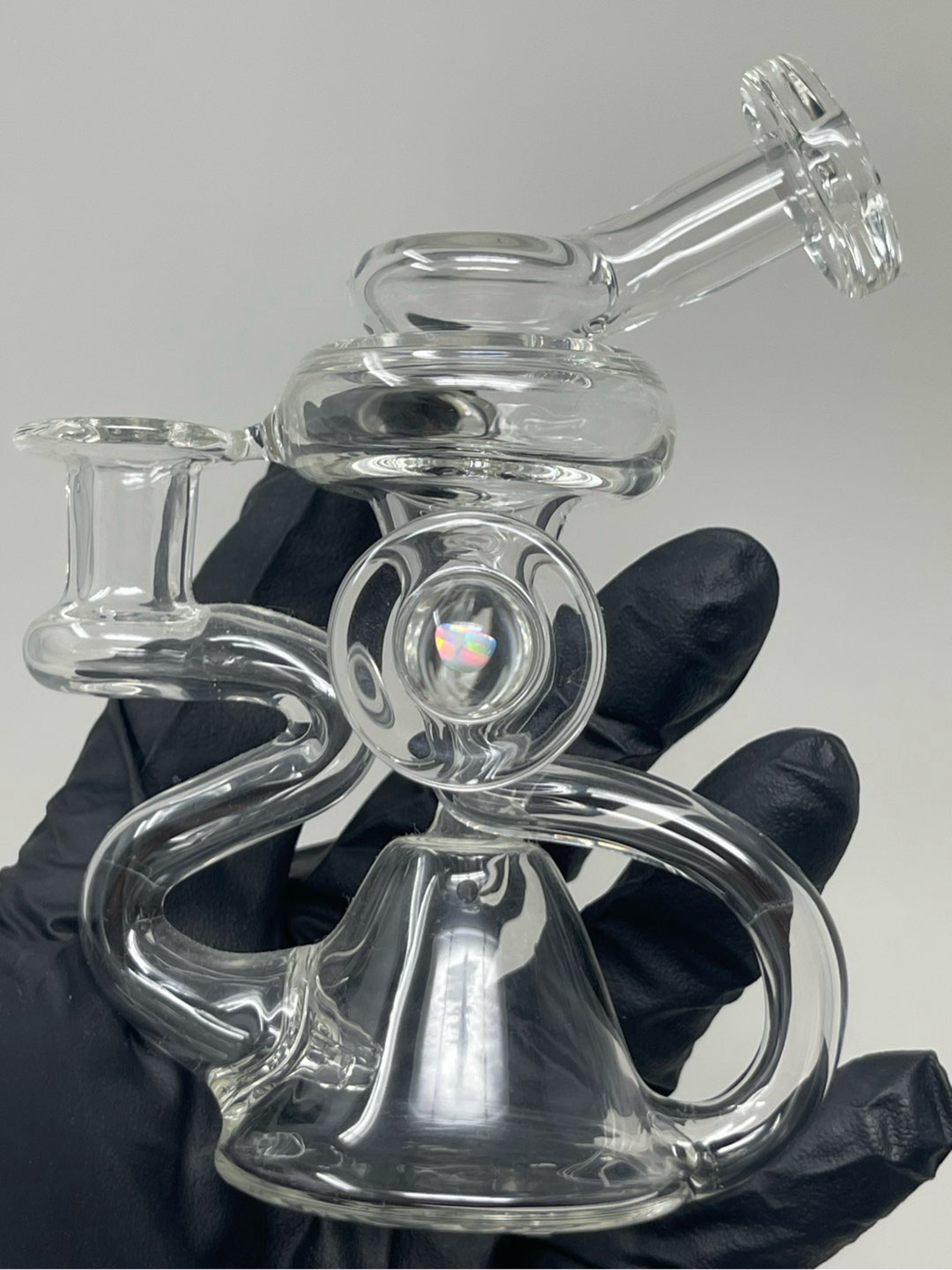 Preview pic of Nic Ric Glass micro recycler with white opal