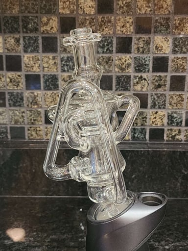 Preview pic of Kosher Glass Puffco Peak / Peak Pro XL QUAD Recycler (clear)