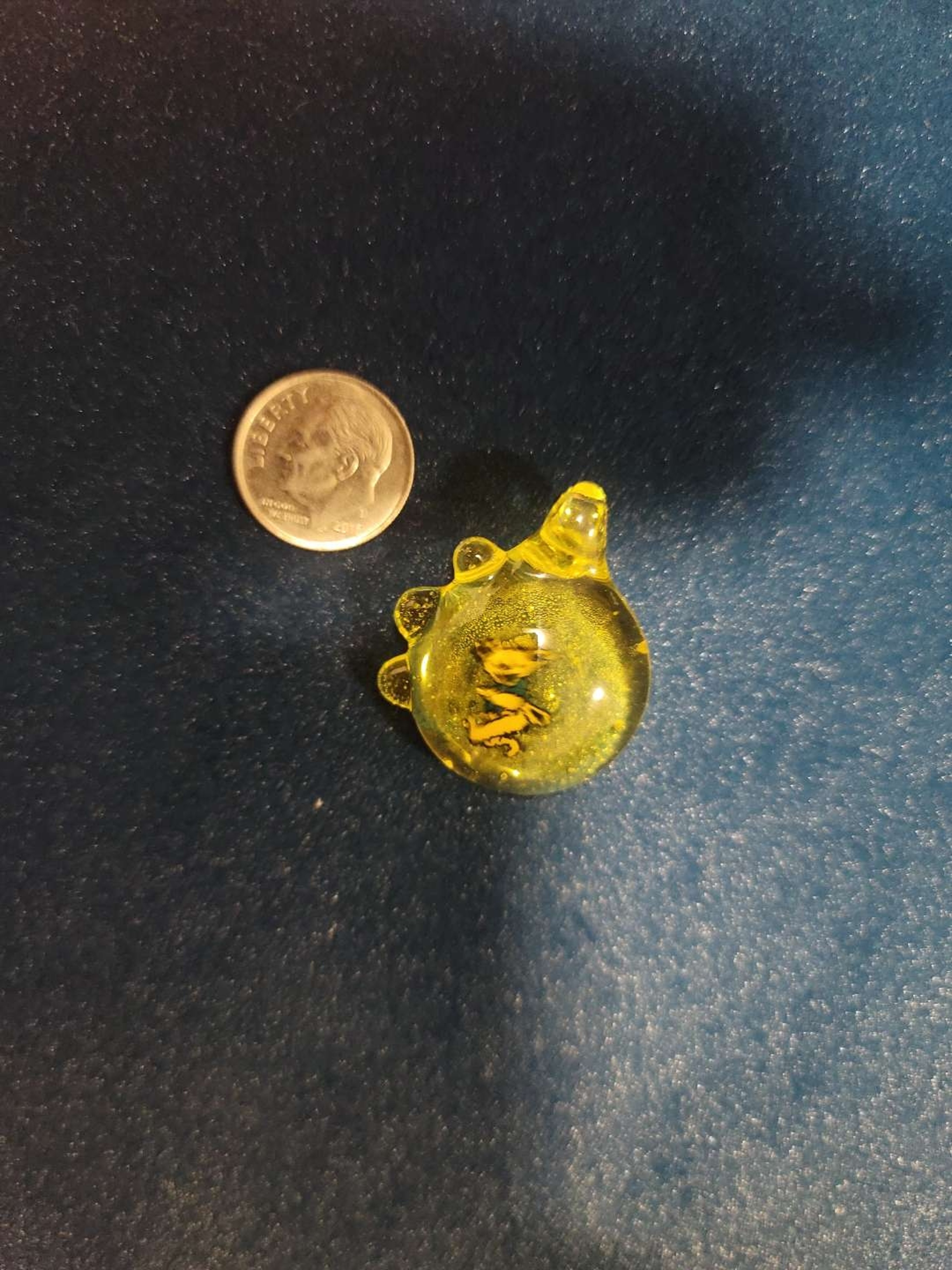 Preview pic of Grateful Dead Yellow Dancing Bear Pendant