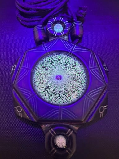 Preview pic of Akio X KinokoHeads UV leather pendant