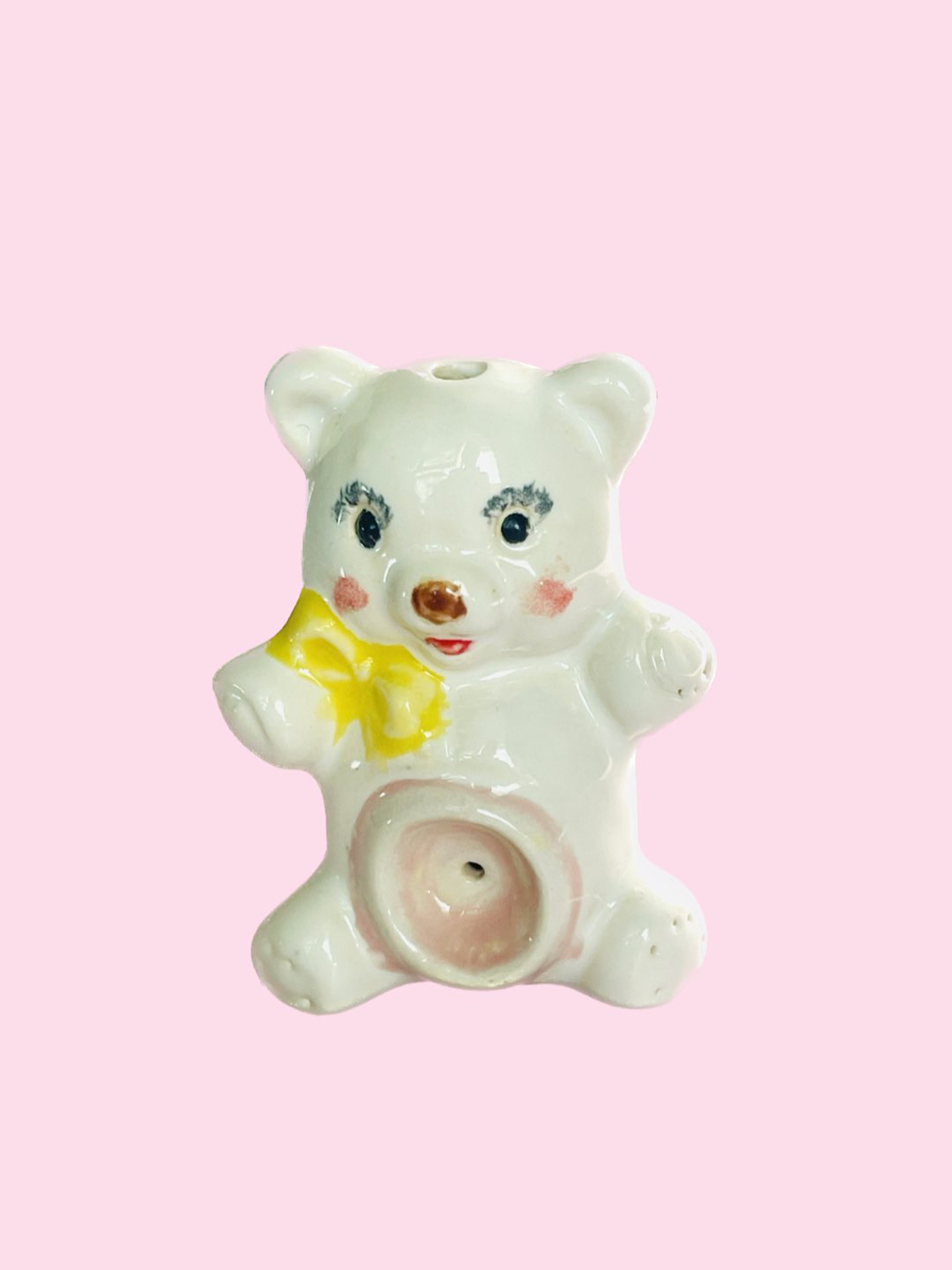 Preview pic of Handmade Ceramic Tebby Bear Pipe