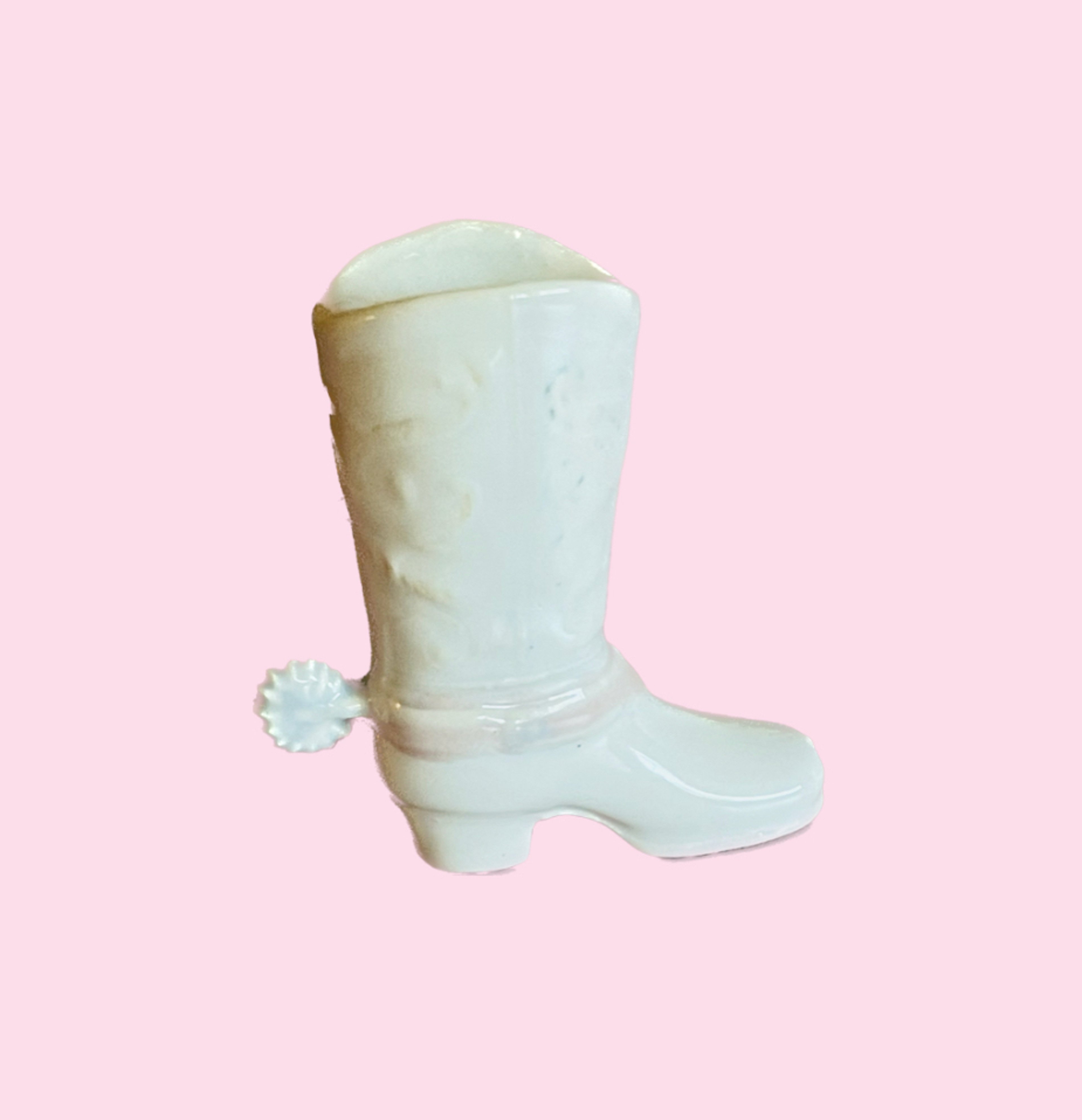 Preview pic of Handmade Ceramic Cowgirl Boot Pipe