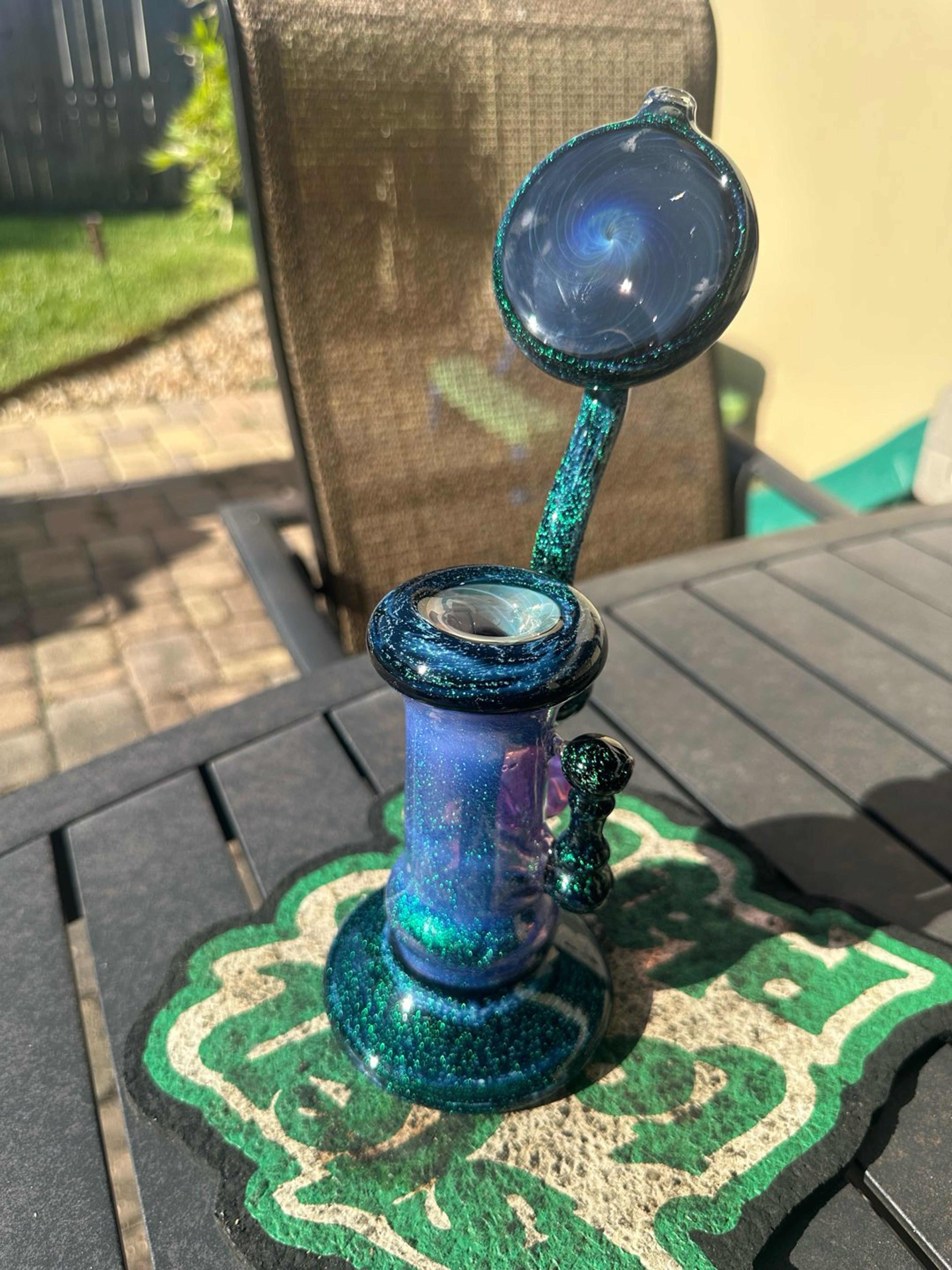 Preview pic of Marty Preston  x Porage Glass flower bubbler