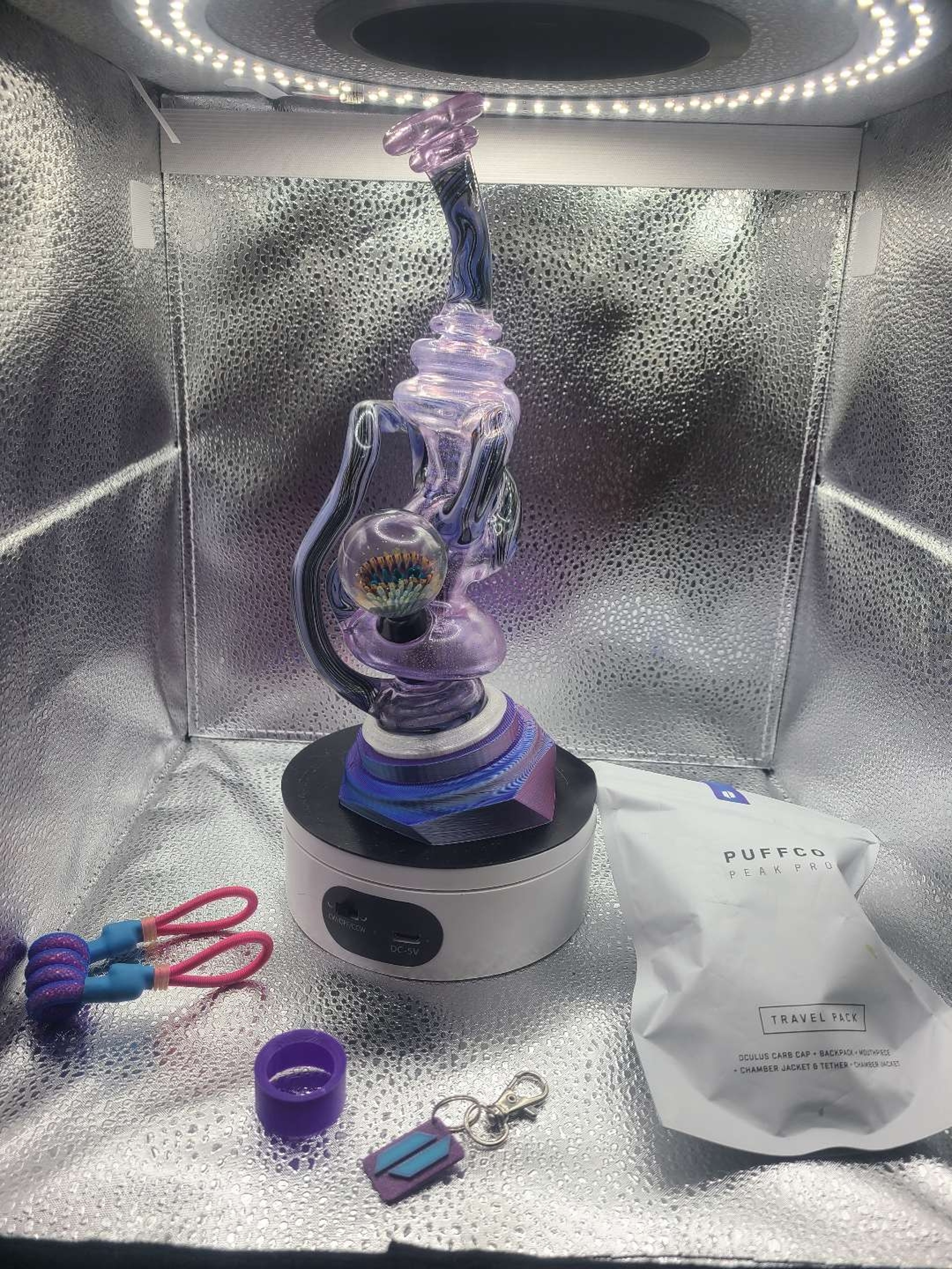 Preview pic of Yeti glass 1/1 Puffco recycler set