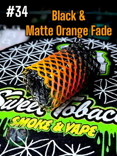 Preview pic of Mamba Guardzz - Heat Cage #34 Blazer GT8000 Guard (Black & Matte Orange Fade)