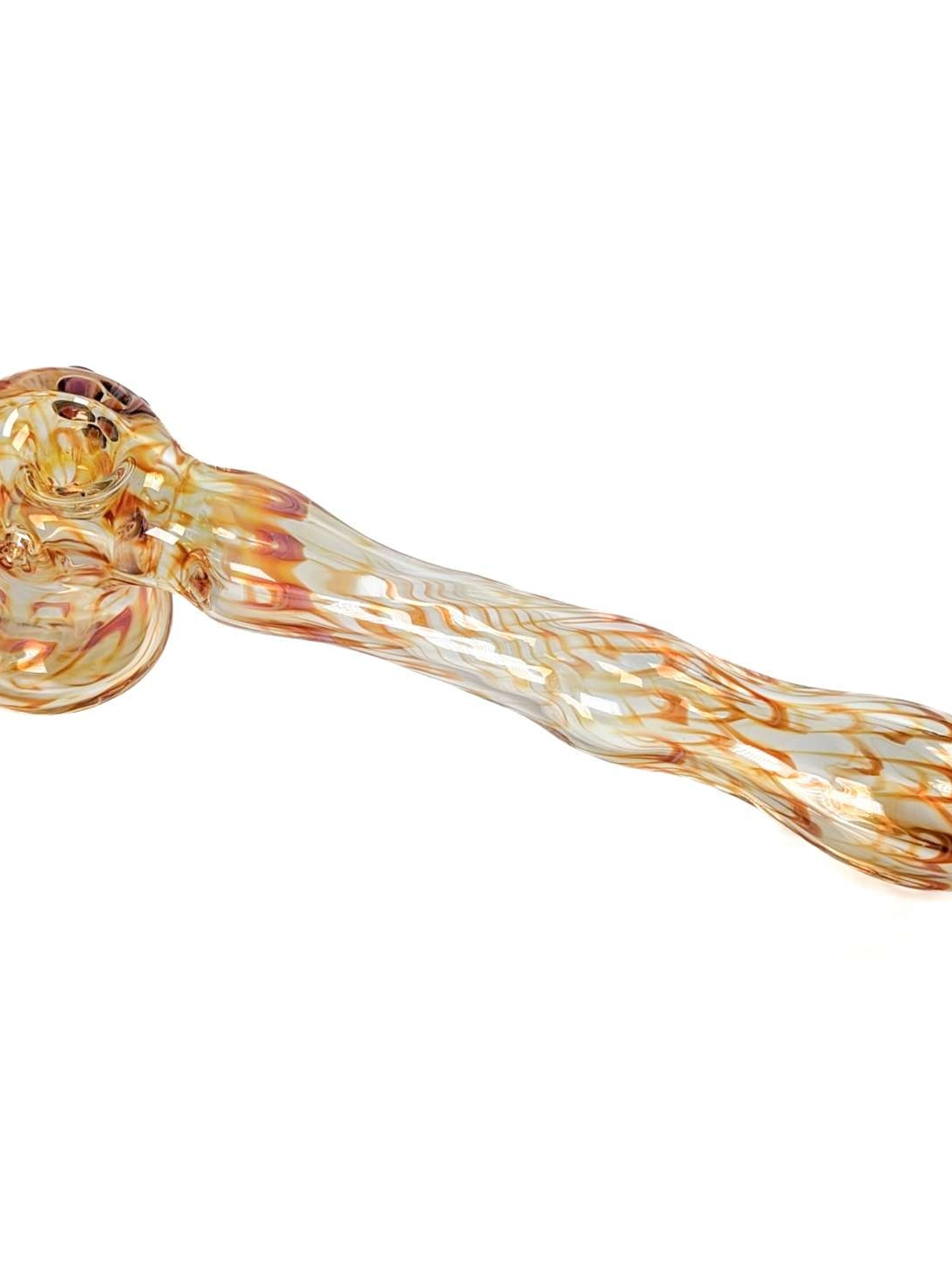 Preview pic of Amber Purple Wigwag - Hammer Pipe