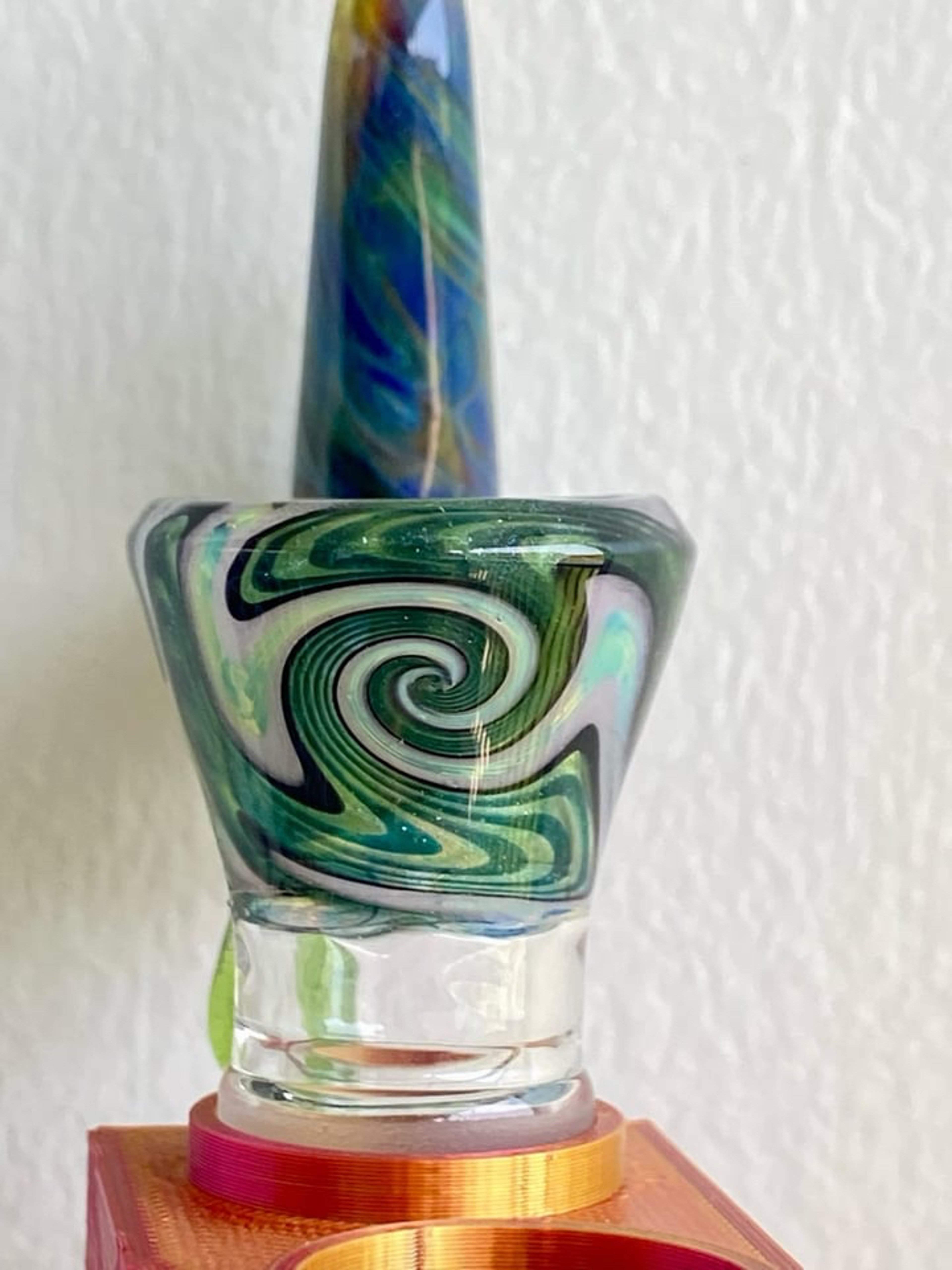 Preview pic of Green money chaos 18mm drip horn slide
