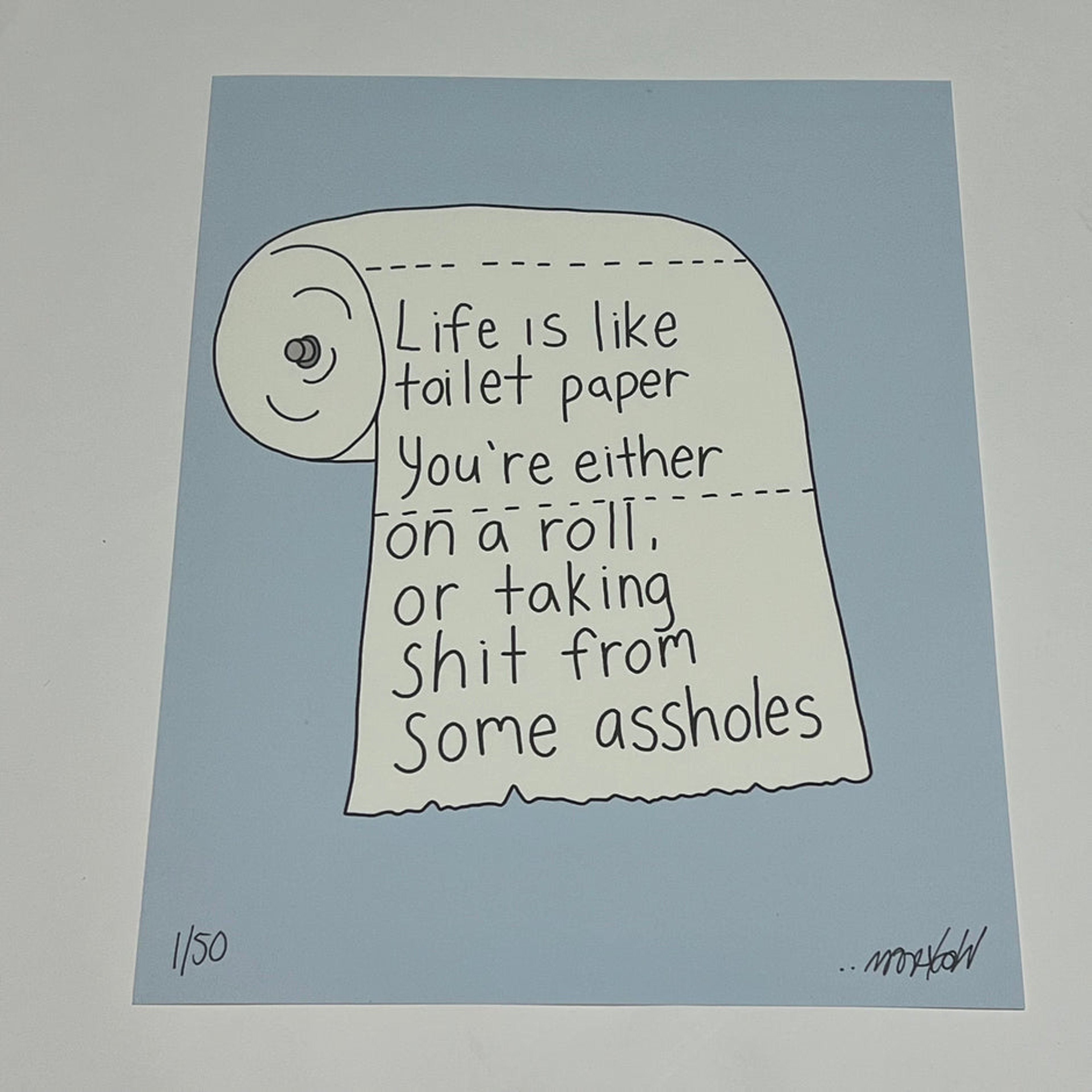 Preview pic of Wookerson "On A Roll" Screen Print - Large