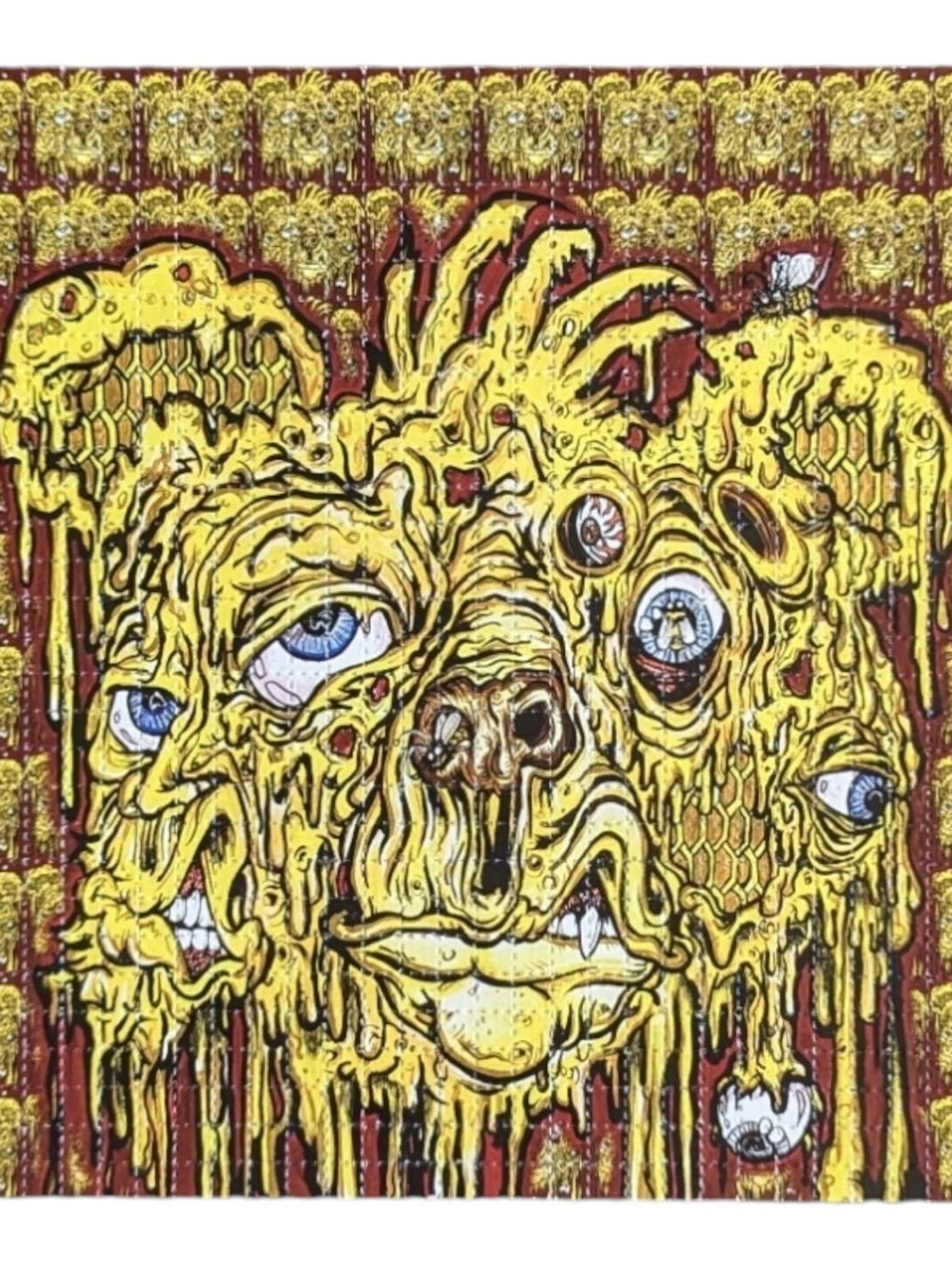 Preview pic of Aaron Brooks x Vincent Gordon "Melty Bros Melting Bear" Blotter Print