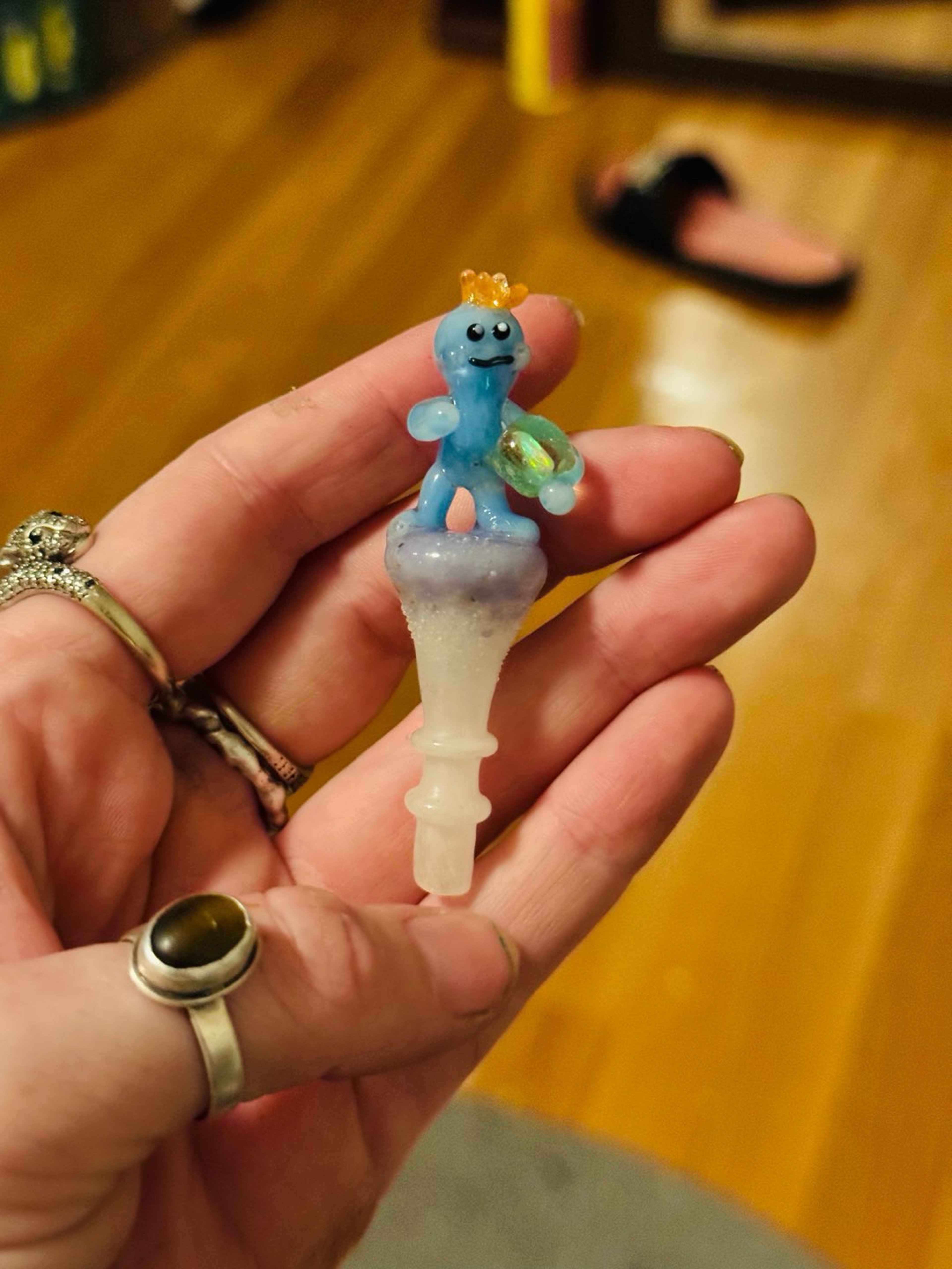 Preview pic of Custom Mr. Meeseeks puffco peak cap 3DXL