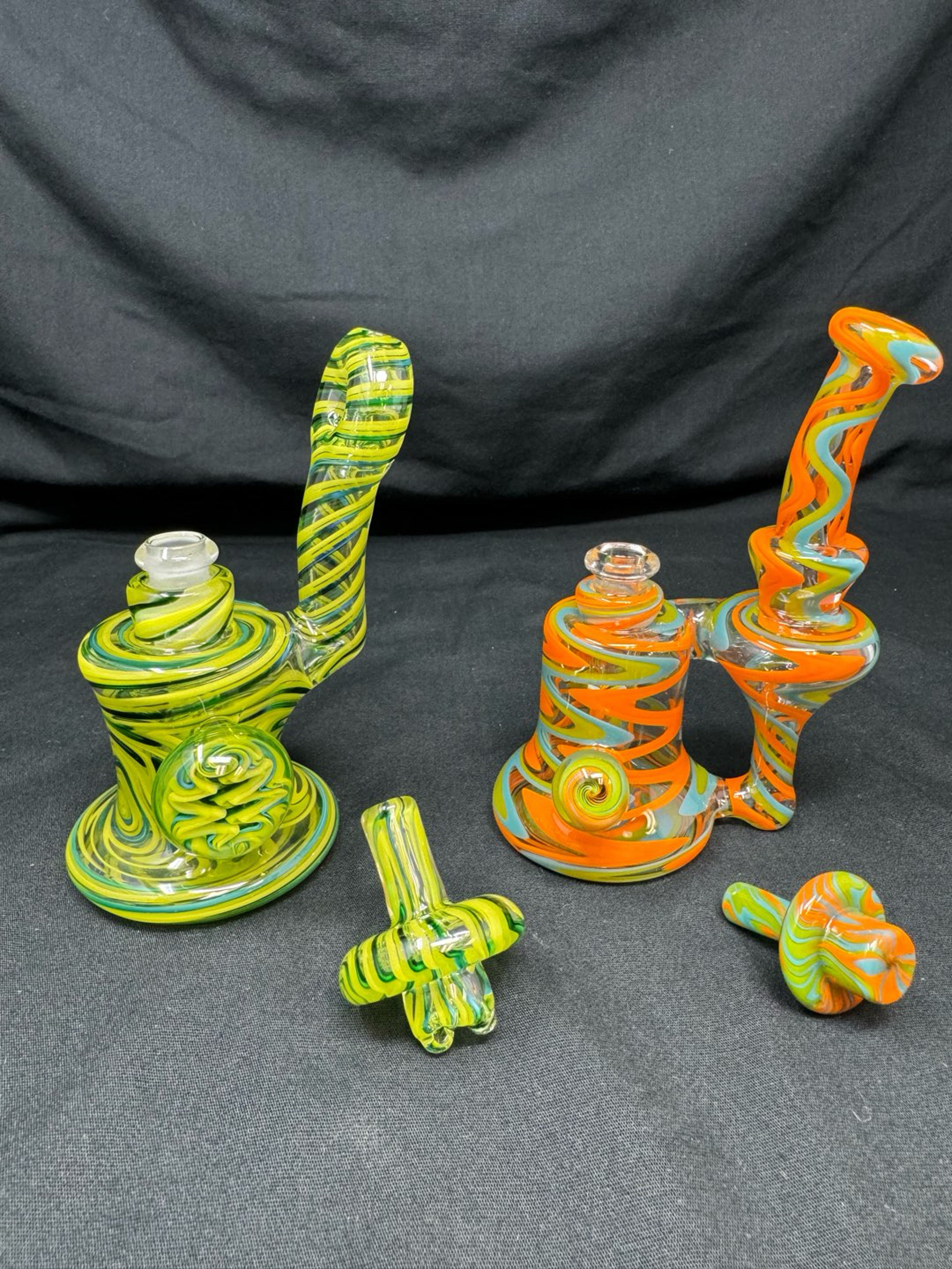 Preview pic of DSM Glassworker Swirly RBR w/ matching carb cap