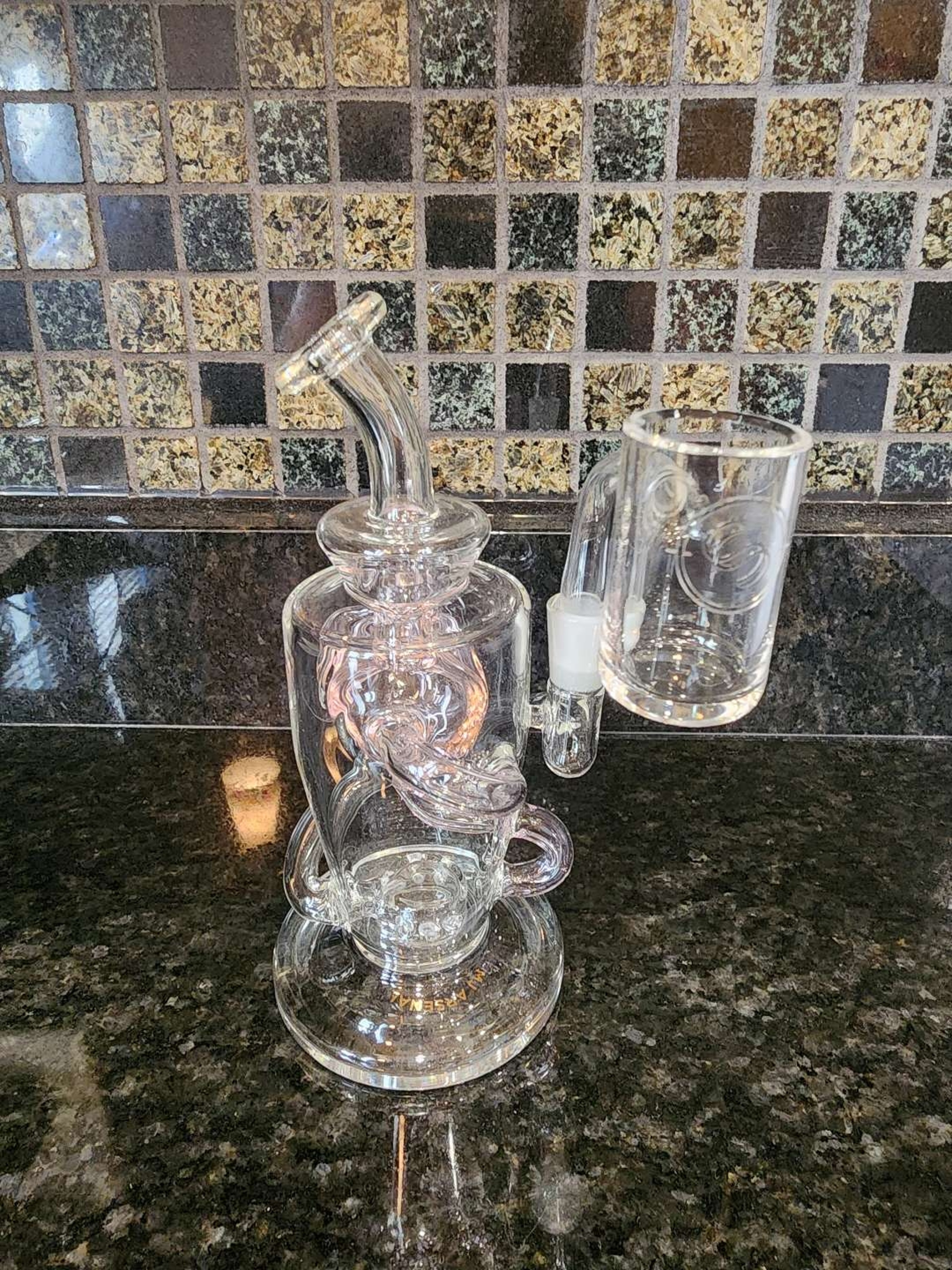 Preview pic of Pre-Owned Evan Shore x MJ Arsenal SOULCYCLER Mini Rig setup