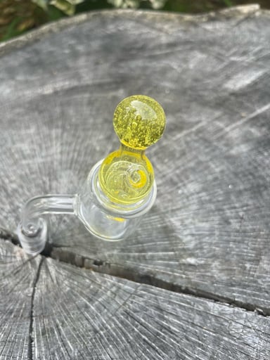 Preview pic of Golden Handblown Bubble Cap