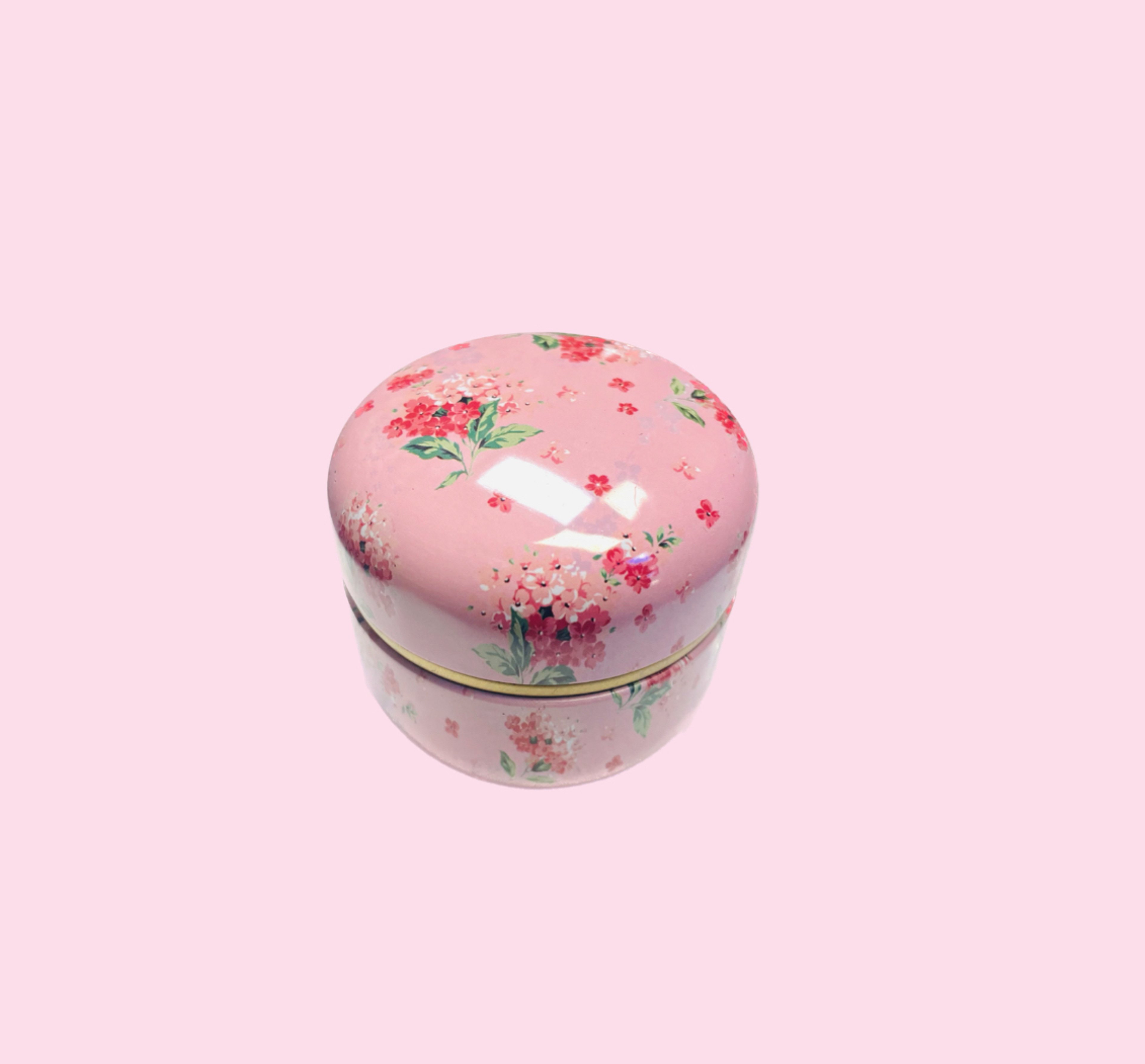 Preview pic of Pink Floral Stash Jar
