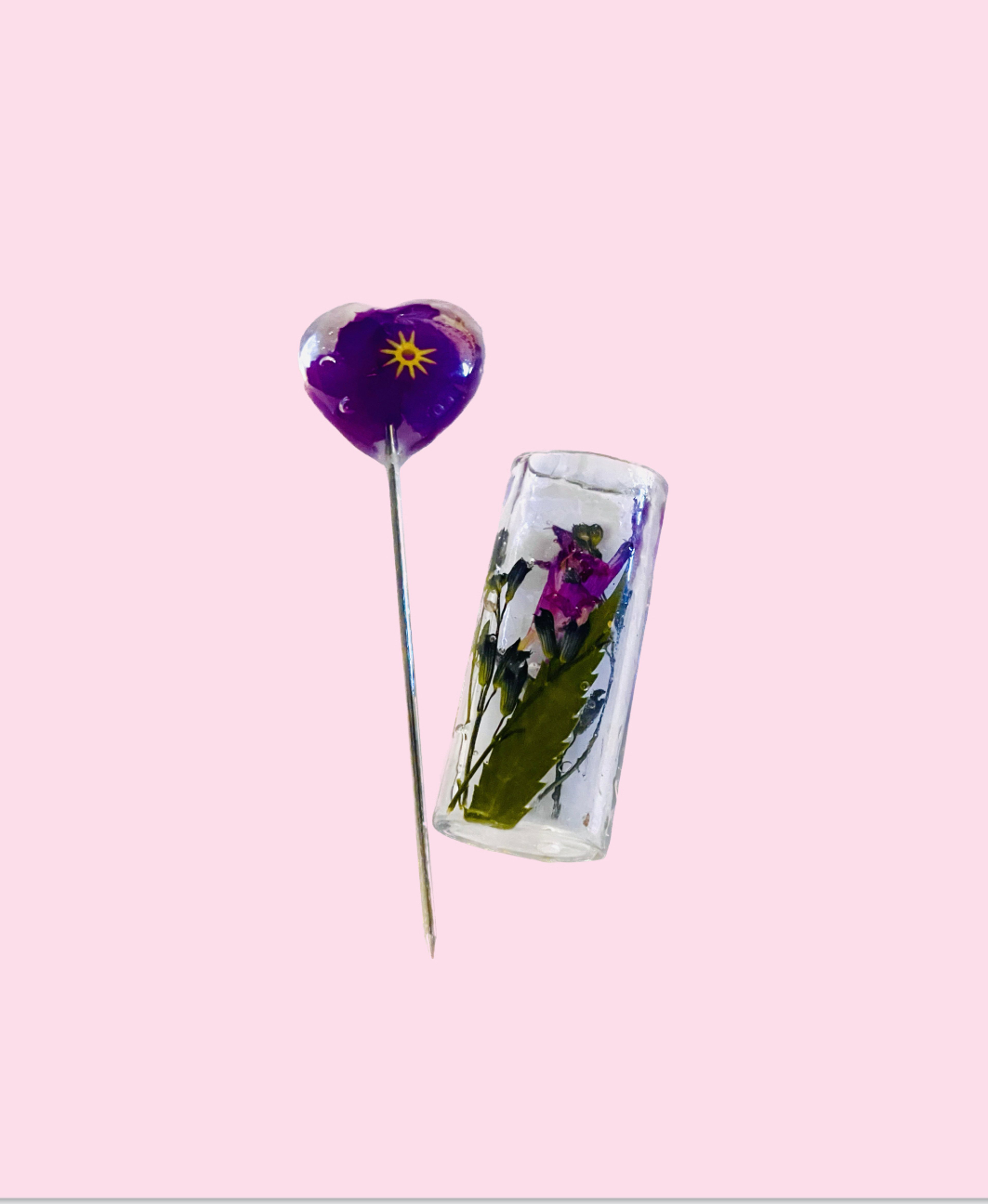 Preview pic of Purple Floral Poker and lighter cover set