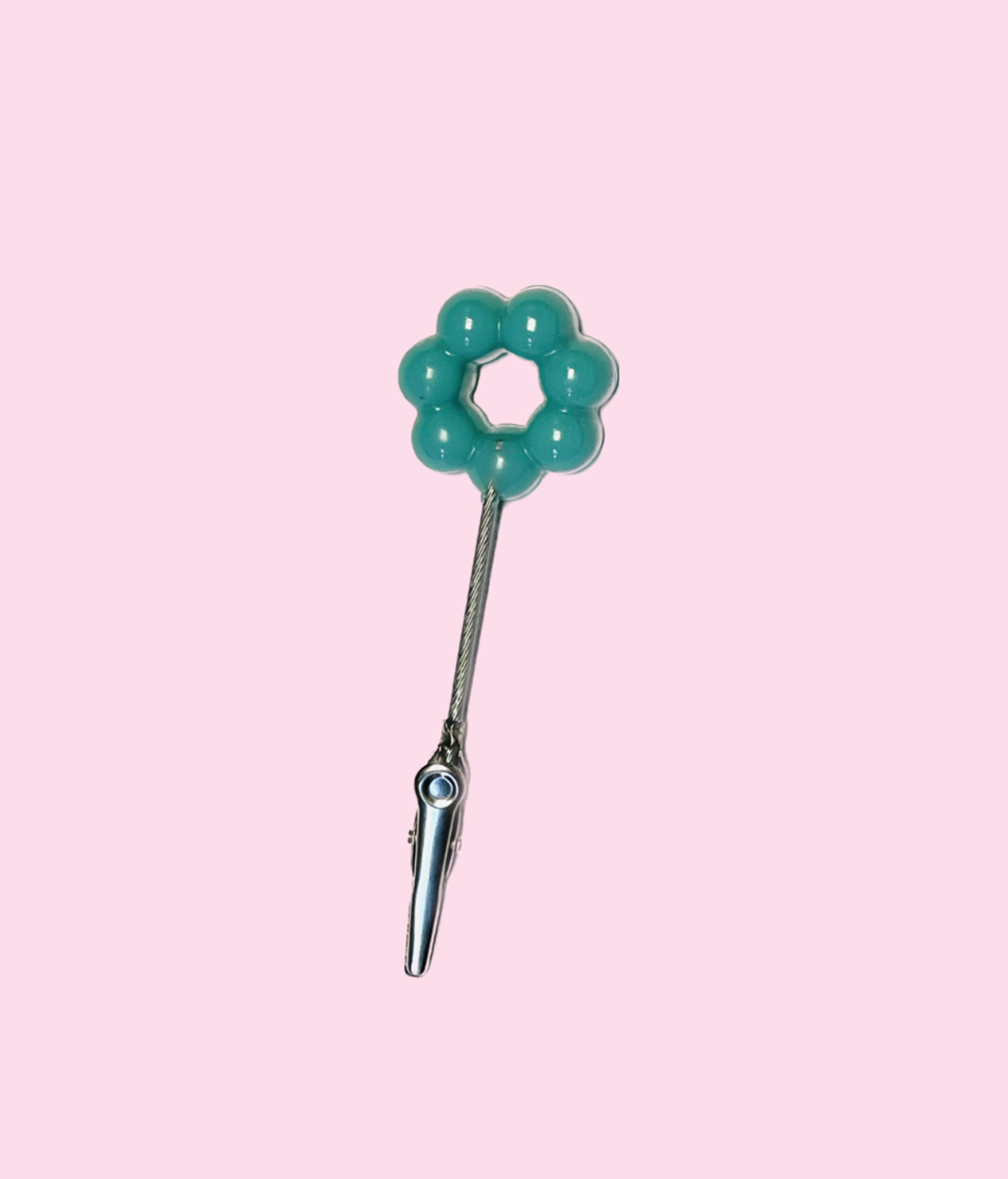 Preview pic of Teal Mochi Donut Roach Clip