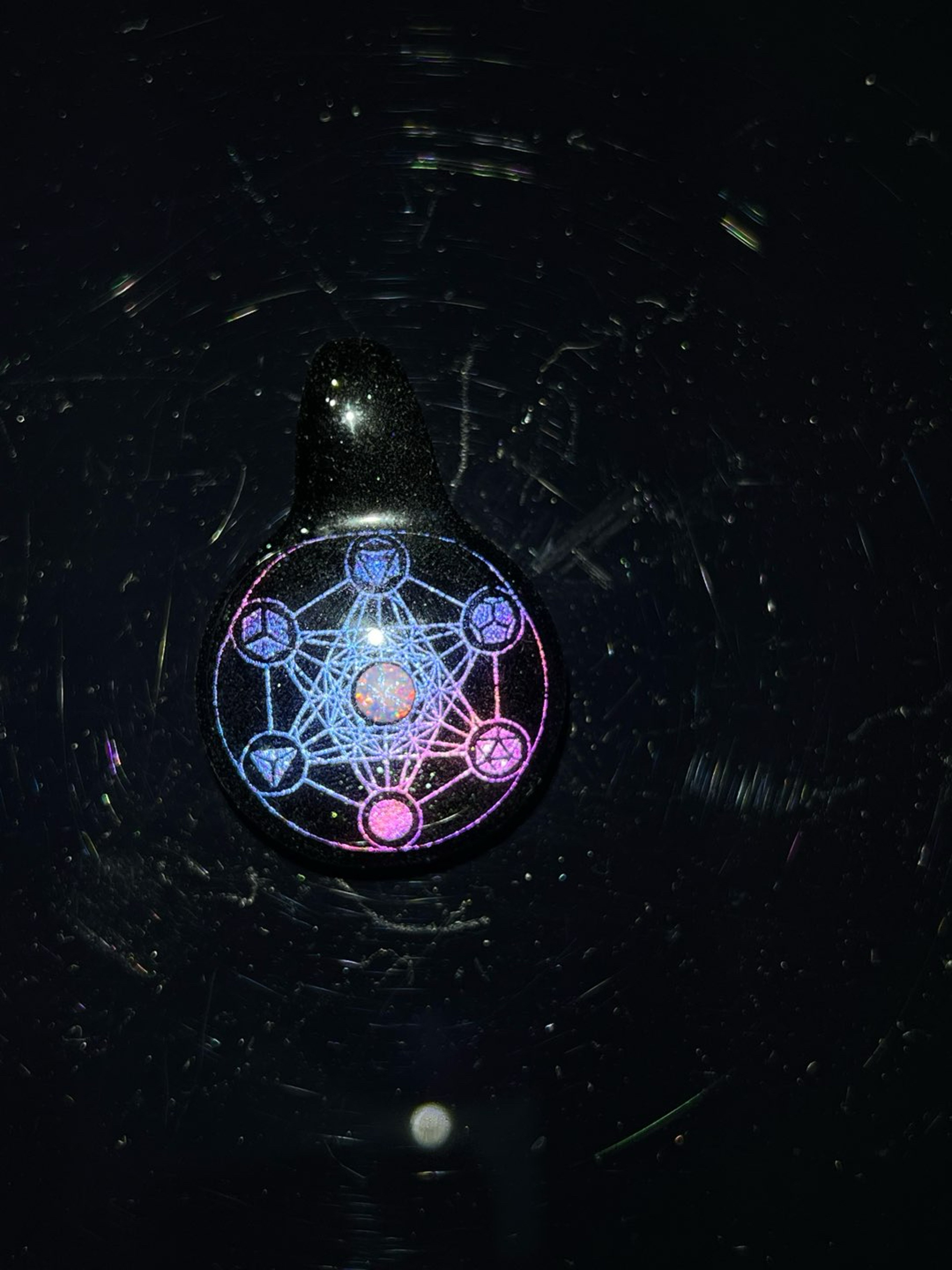 Preview pic of Sloth glass pendant