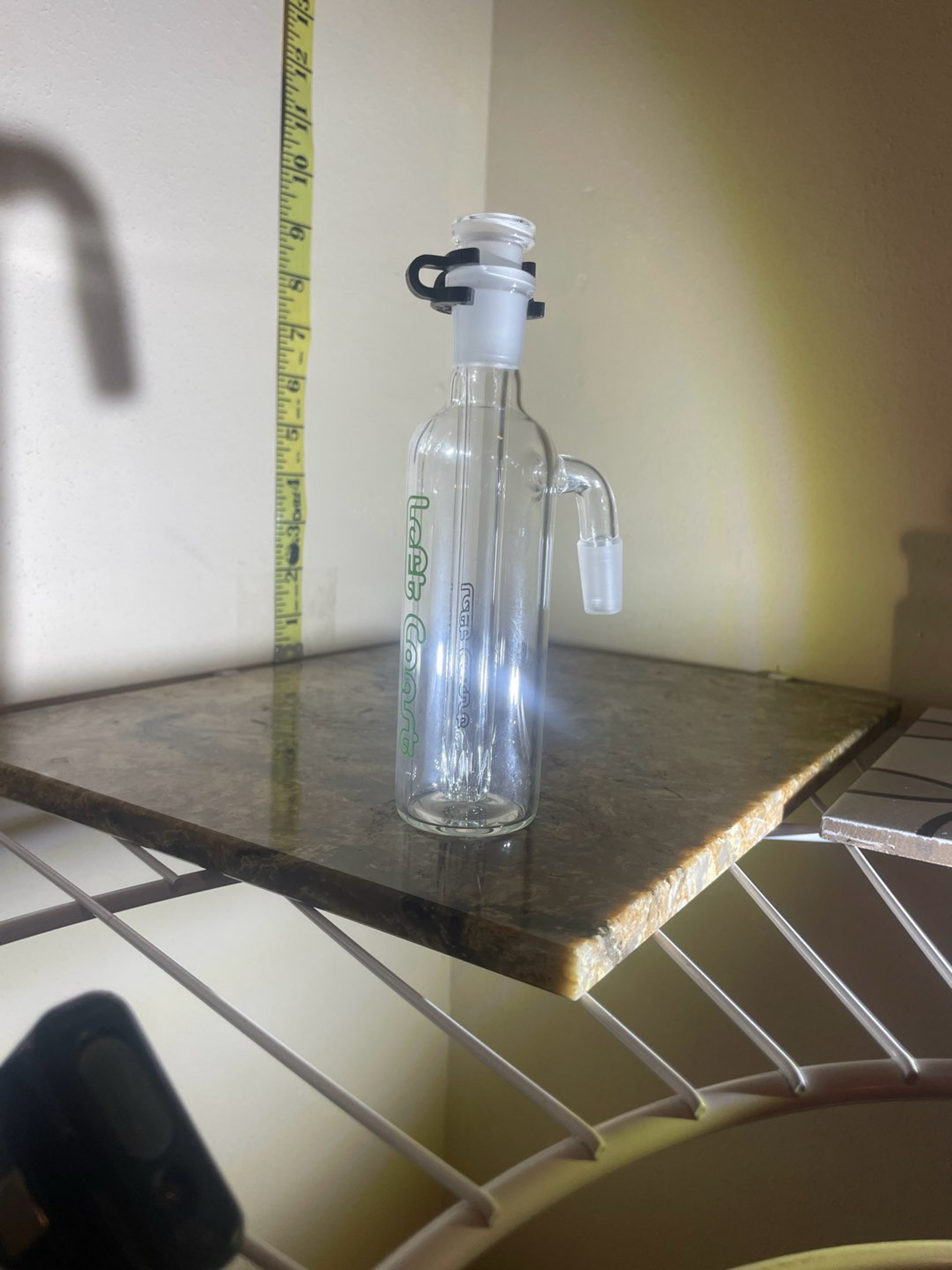 Preview pic of Green Left coast 14/14 90 degree ash catcher/bubbler