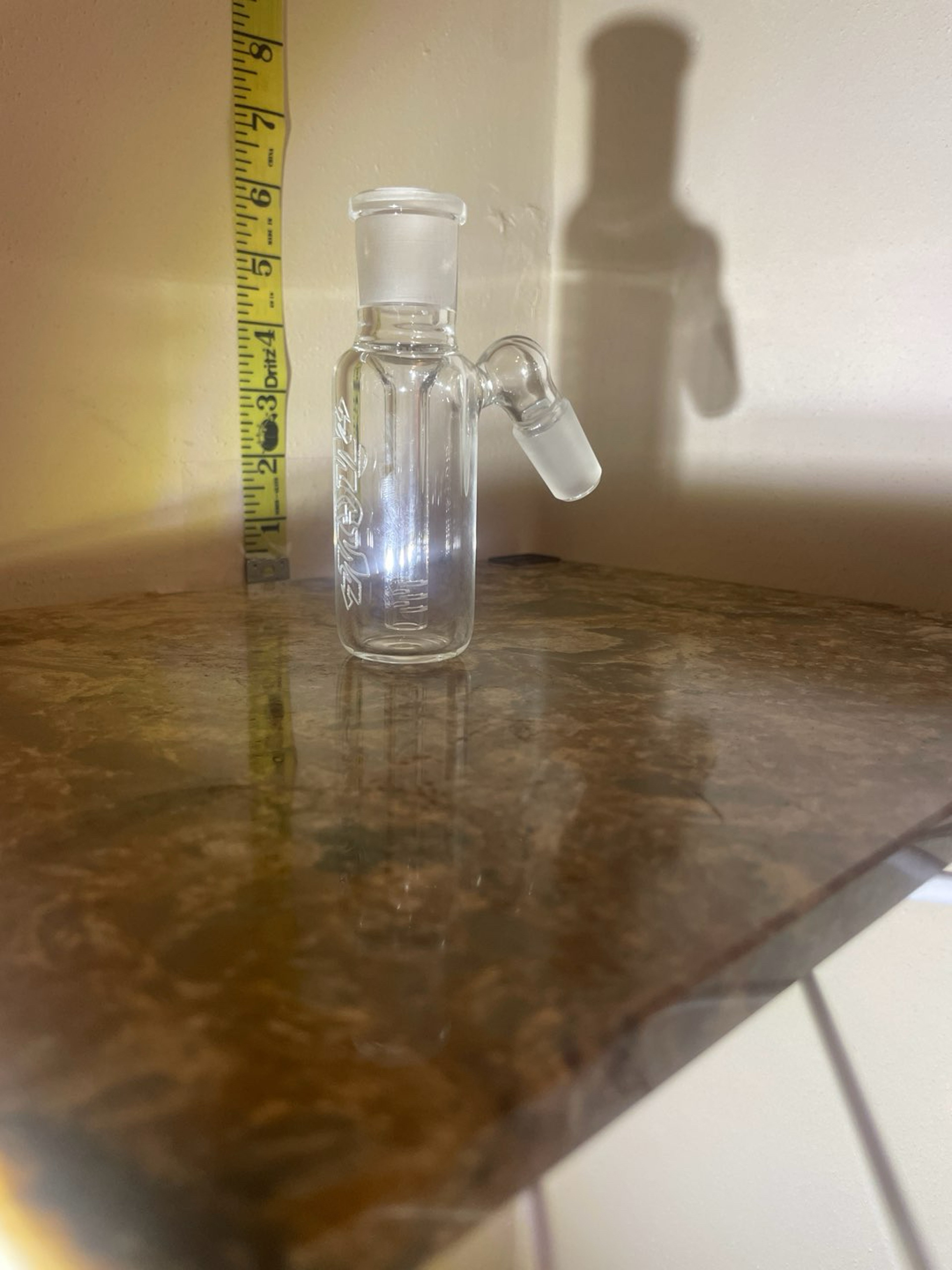 Preview pic of Majestic glass works 18/18 45 degree etched ash catcher/bubbler