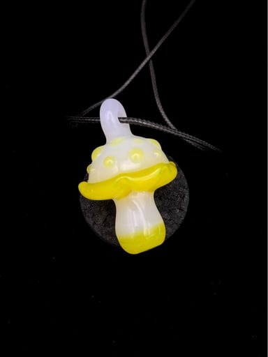 Preview pic of Mushroom Pendant #3 w/ Top Bail by GlassManCometh
