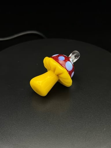 Preview pic of Mushroom Pendant #6 w/ Top Bail by GlassManCometh