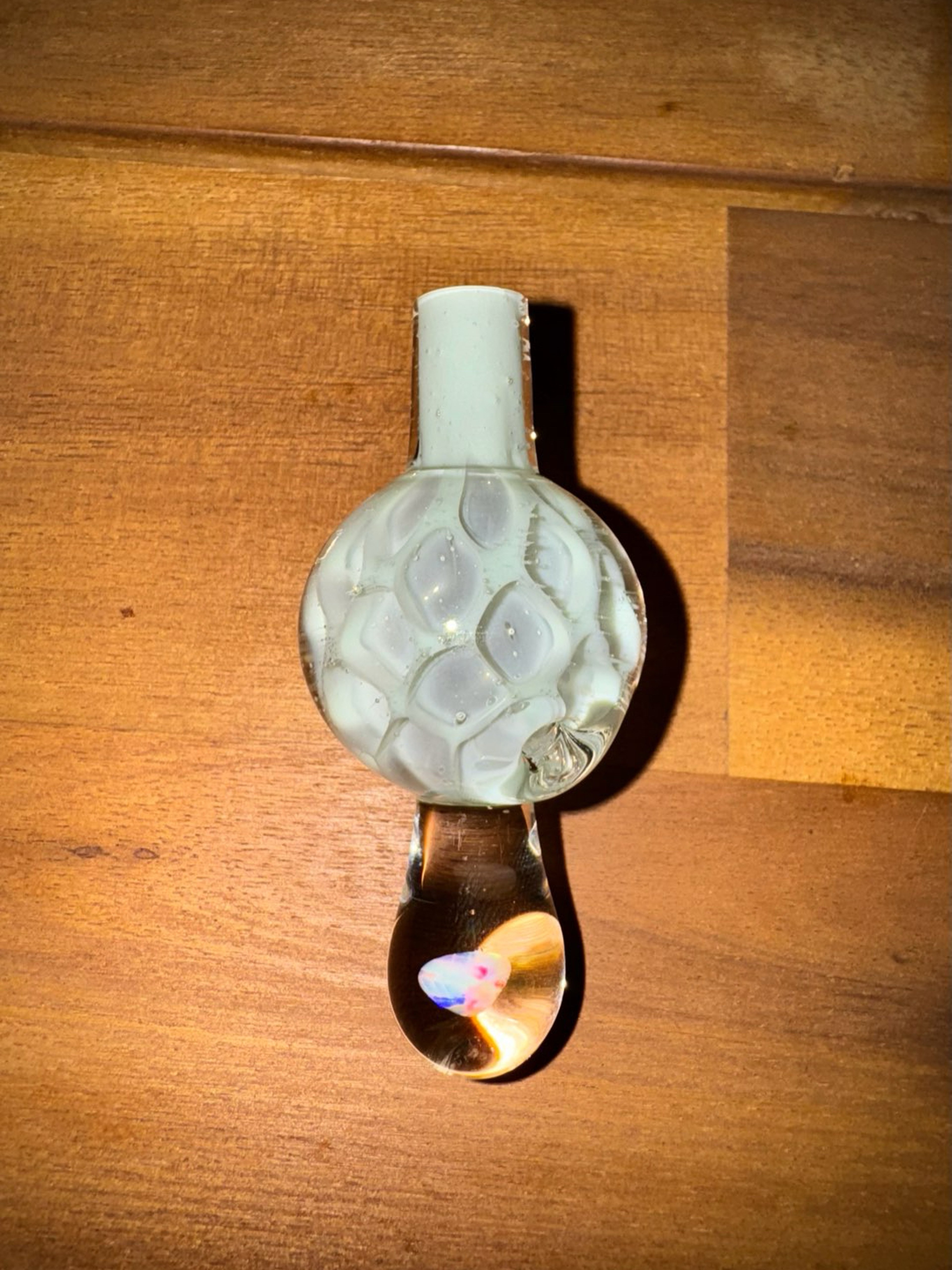 Preview pic of ECP Glass Honeycomb Opal Bubble Cap