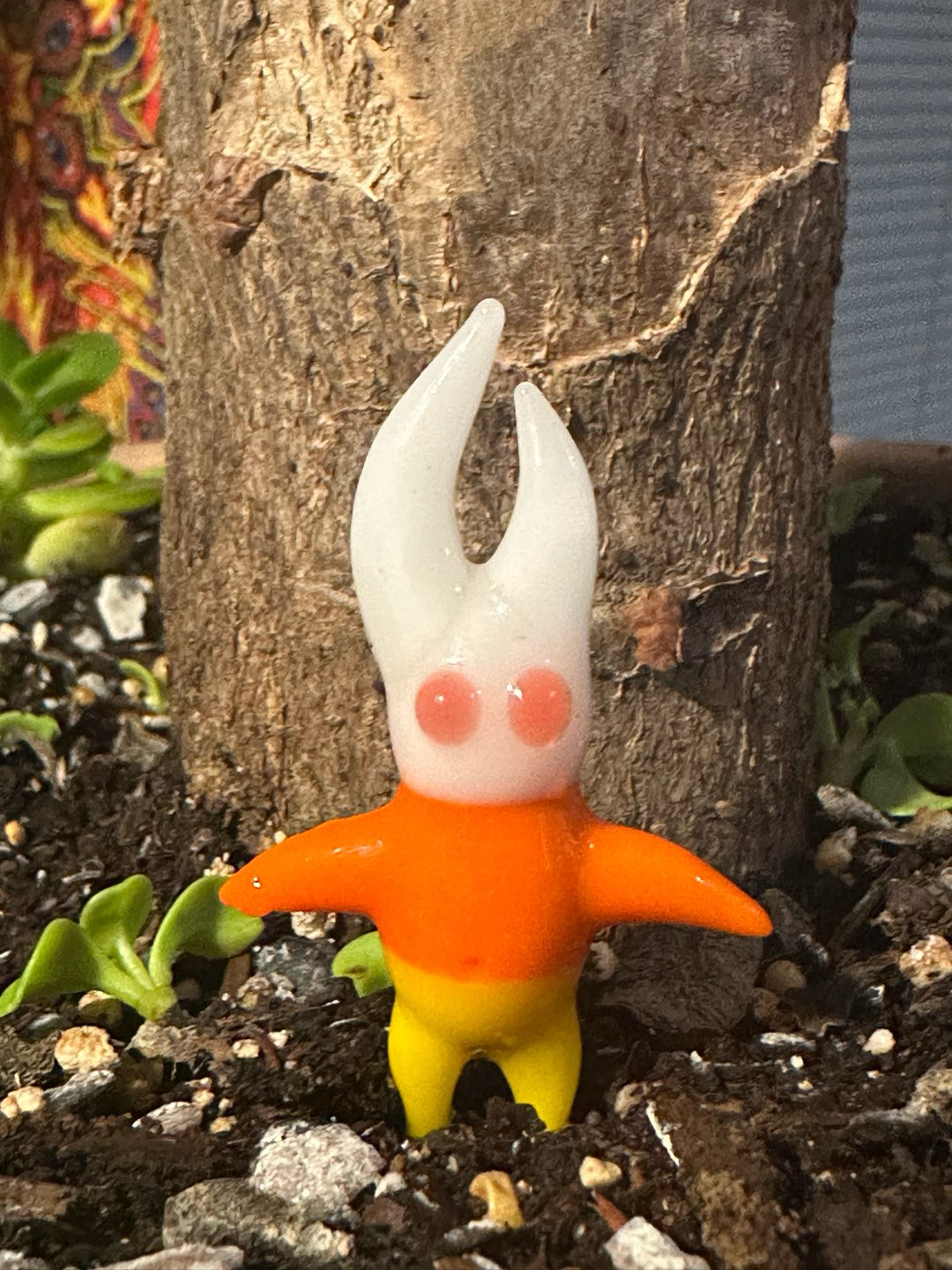 Preview pic of Adopt a Voidling: A Unique Halloween Guardian of Energy — #2 Tenebris Indoor/ Outdoor Garden Decor, Miniature Glass Art Sculpture, Gift Idea